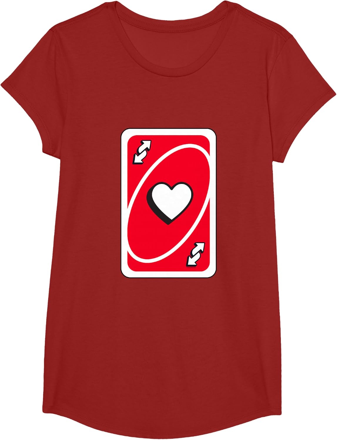 image:imageUNO Valentines Day Red Reverse Card TShirtCranberry Red