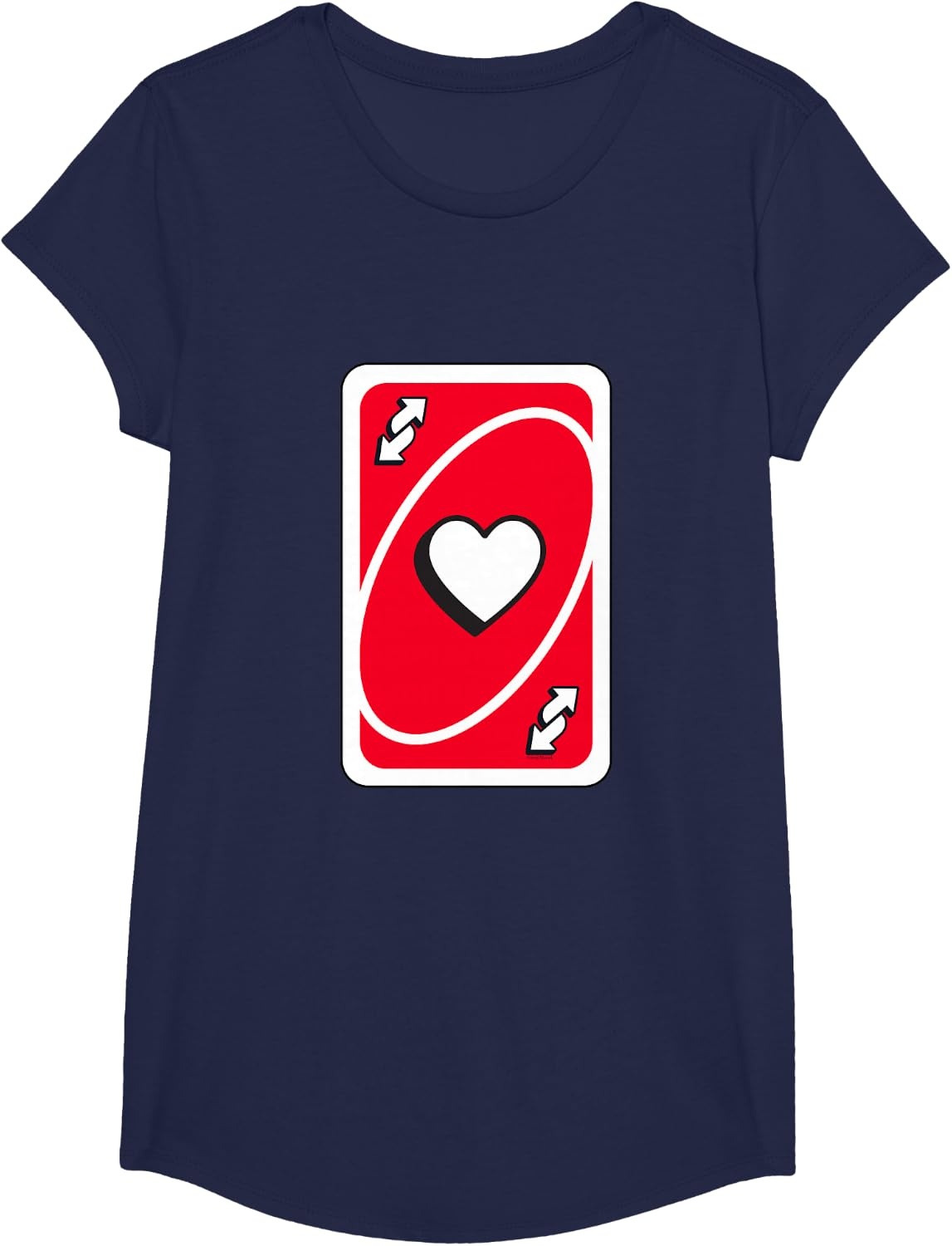 image:imageUNO Valentines Day Red Reverse Card TShirtNavy Blue