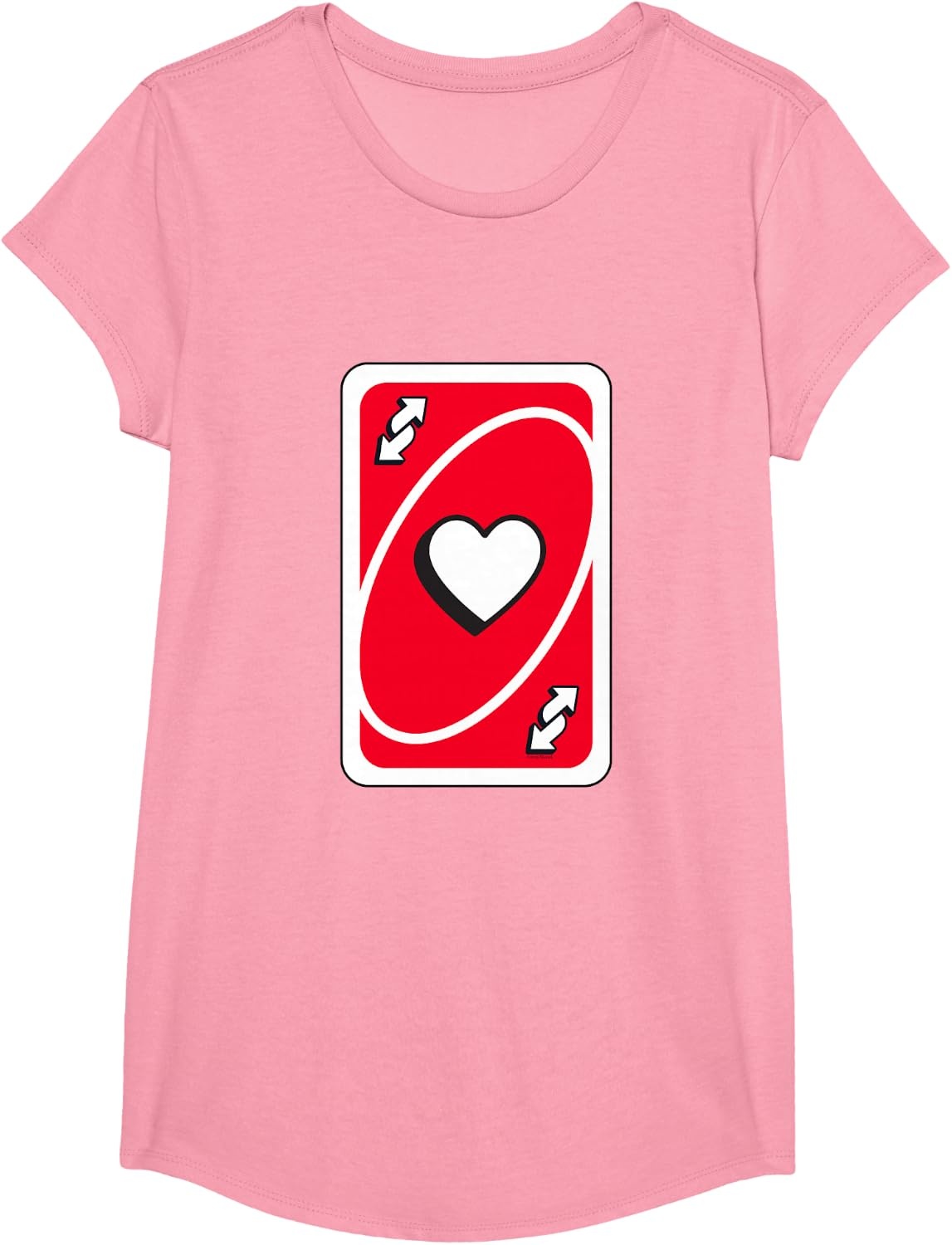 image:imageUNO Valentines Day Red Reverse Card TShirtPink