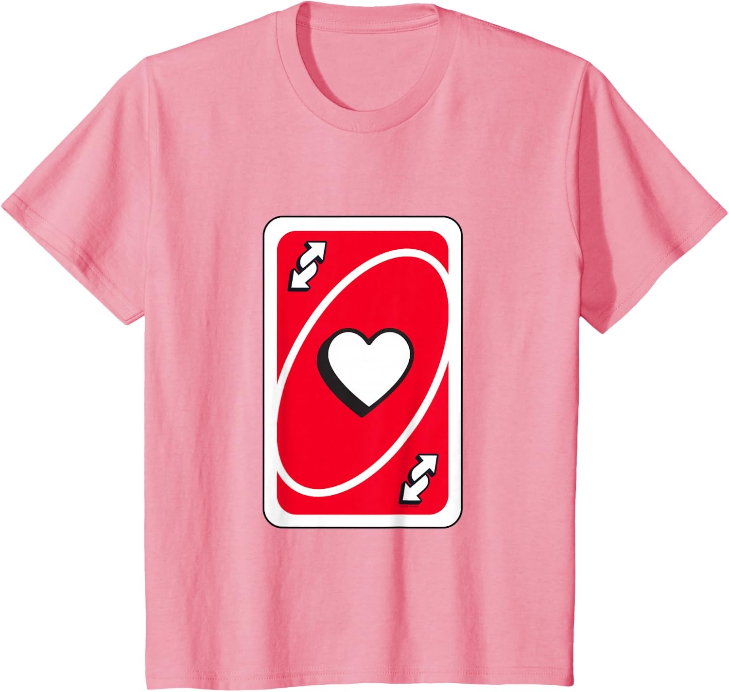 image:imageUNO Valentines Day Red Reverse Card TShirtPink