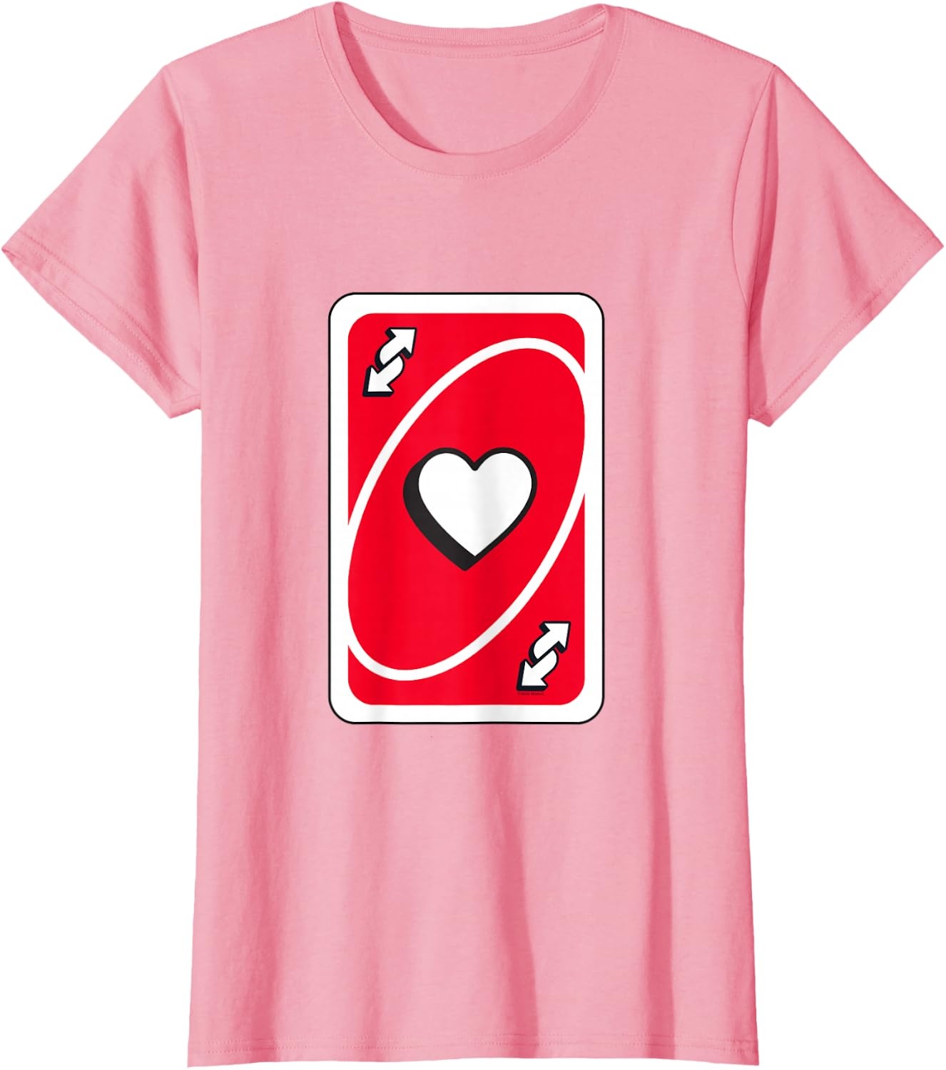 image:imageUNO Valentines Day Red Reverse Card TShirtPink