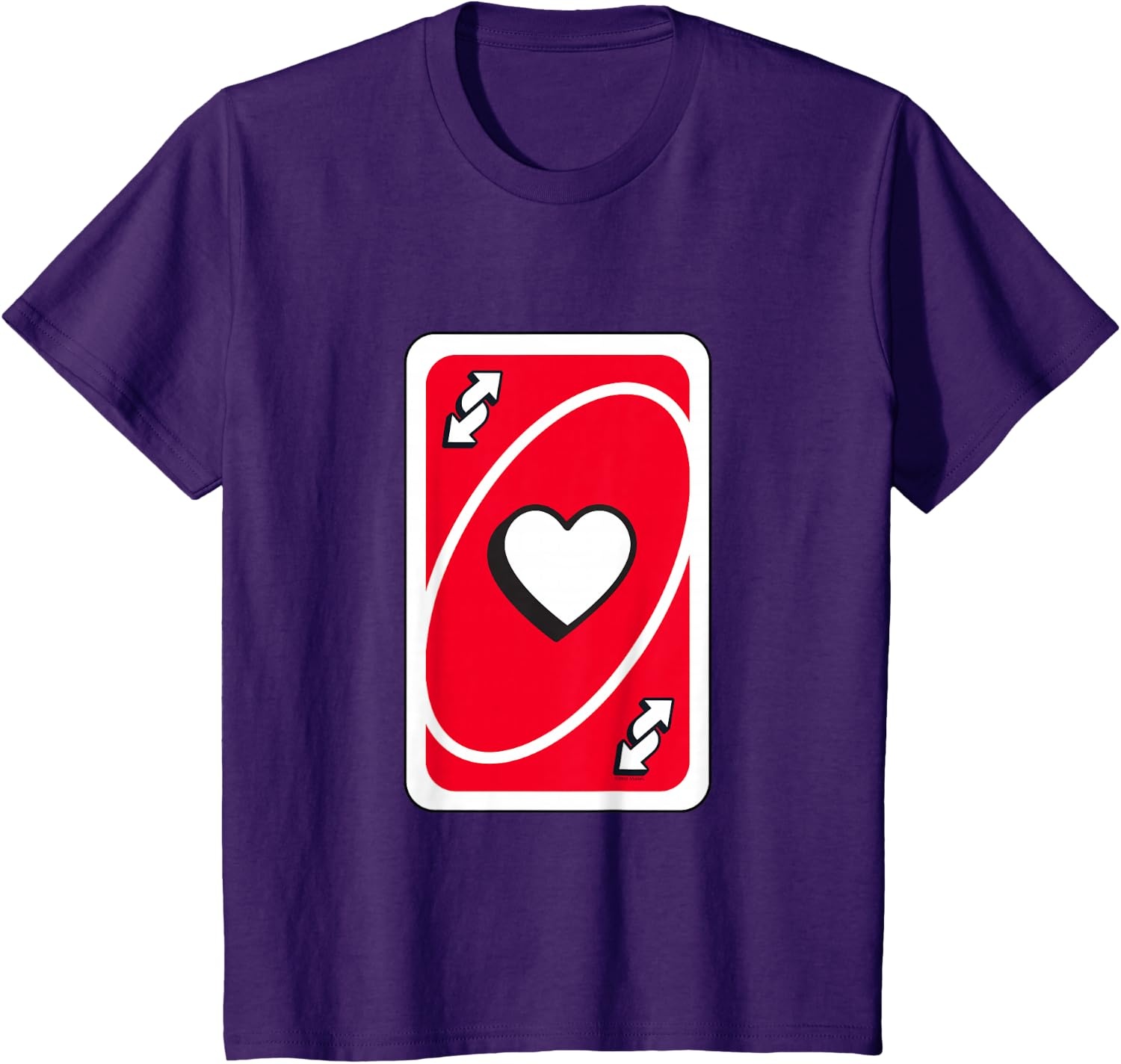 image:imageUNO Valentines Day Red Reverse Card TShirtPurple