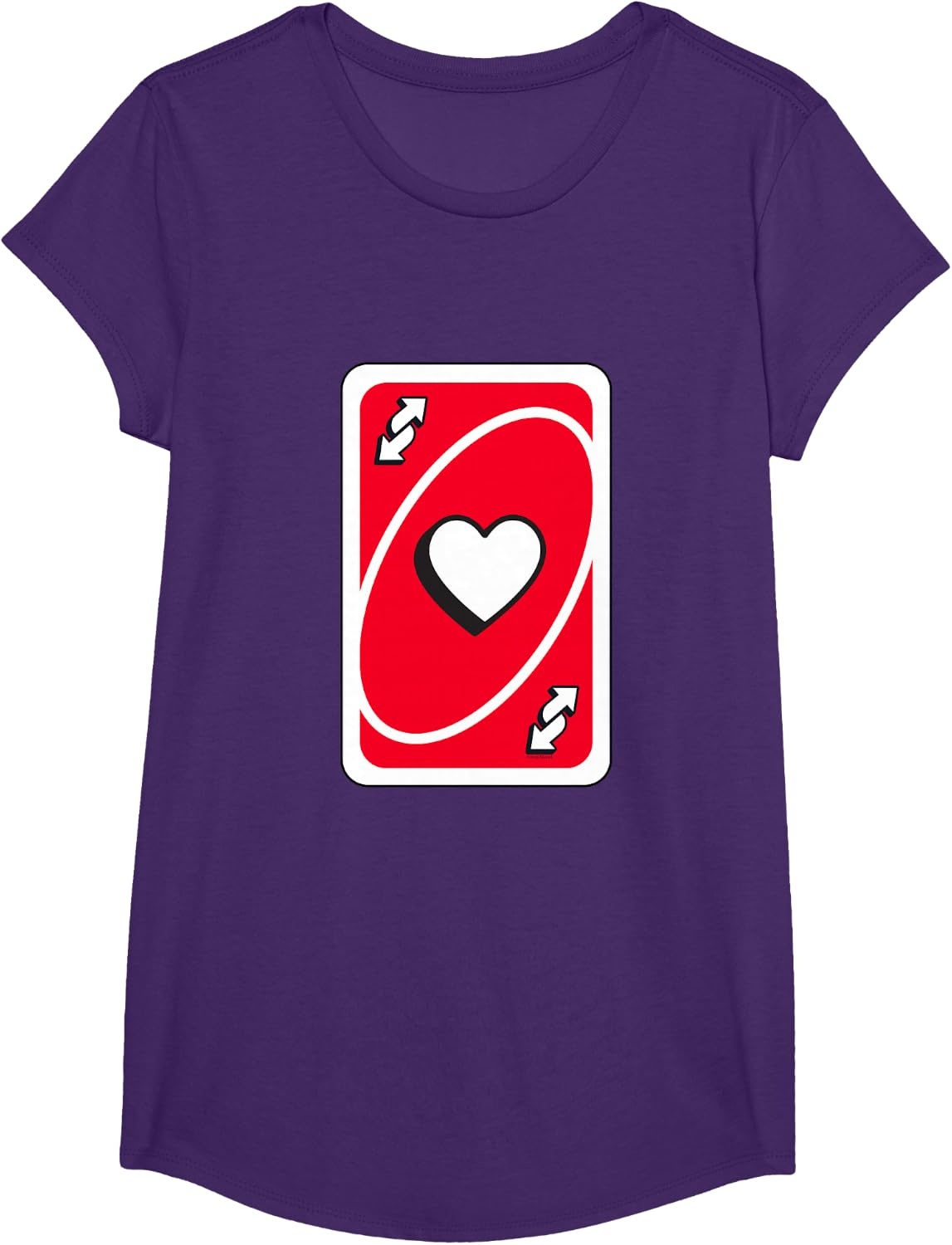 image:imageUNO Valentines Day Red Reverse Card TShirtPurple