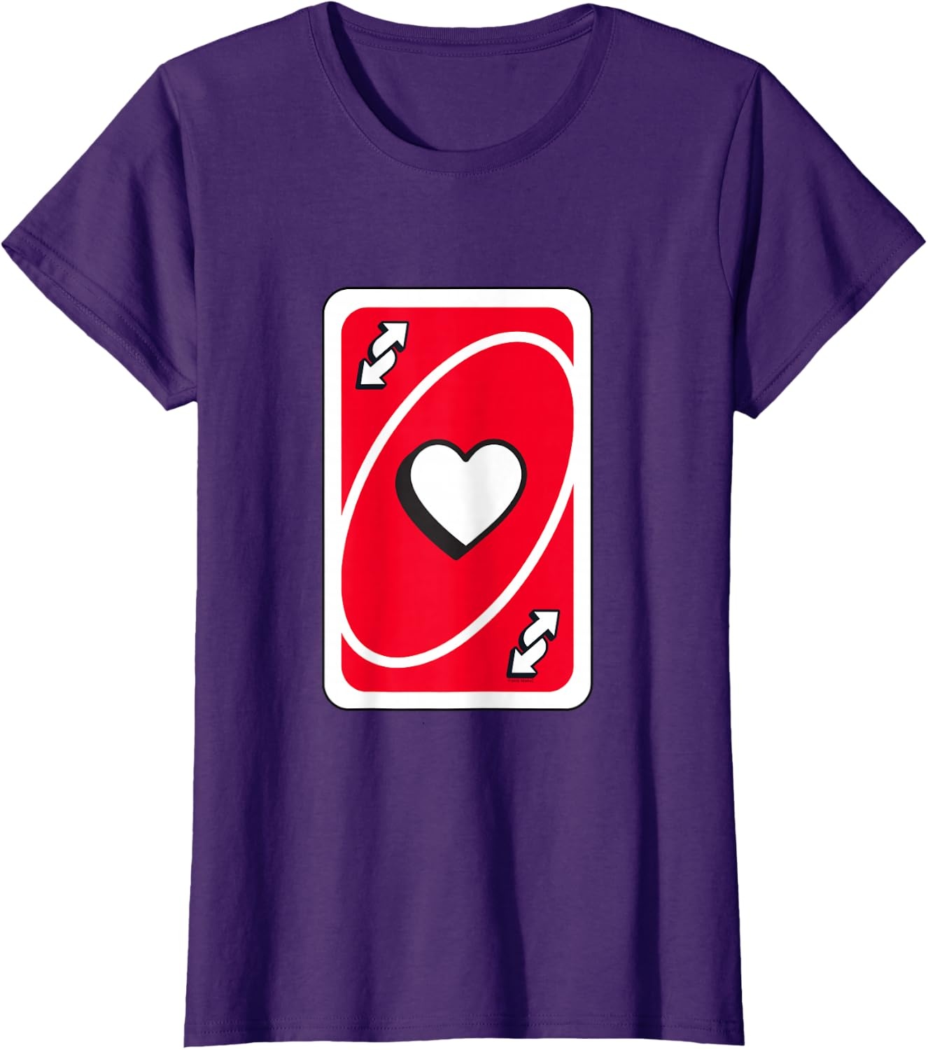 image:imageUNO Valentines Day Red Reverse Card TShirtPurple