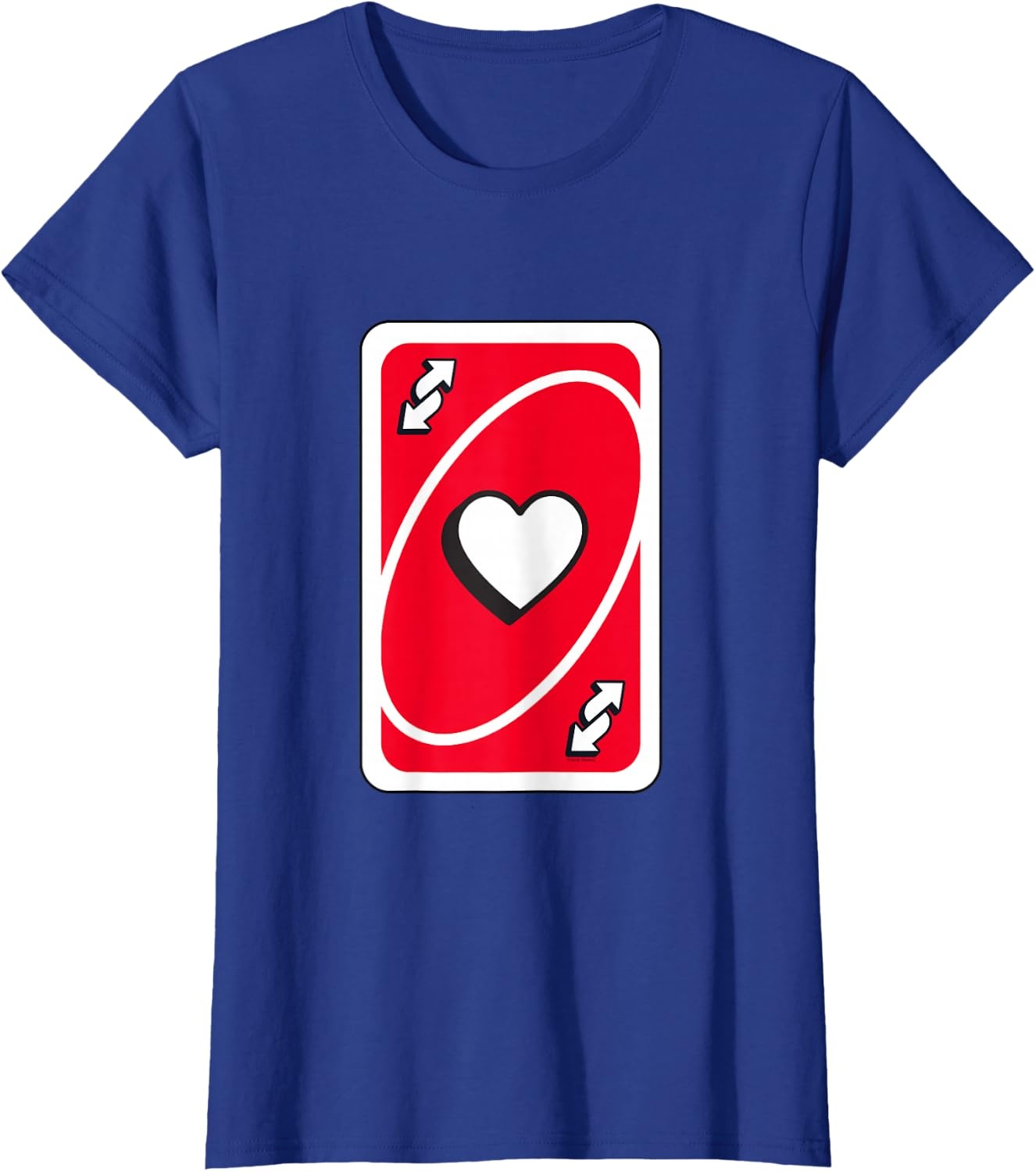 image:imageUNO Valentines Day Red Reverse Card TShirtRoyal Blue