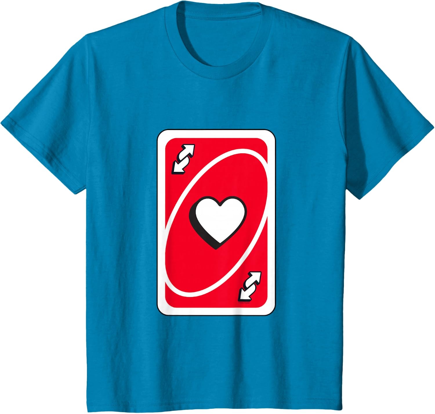 image:imageUNO Valentines Day Red Reverse Card TShirtSapphire Blue