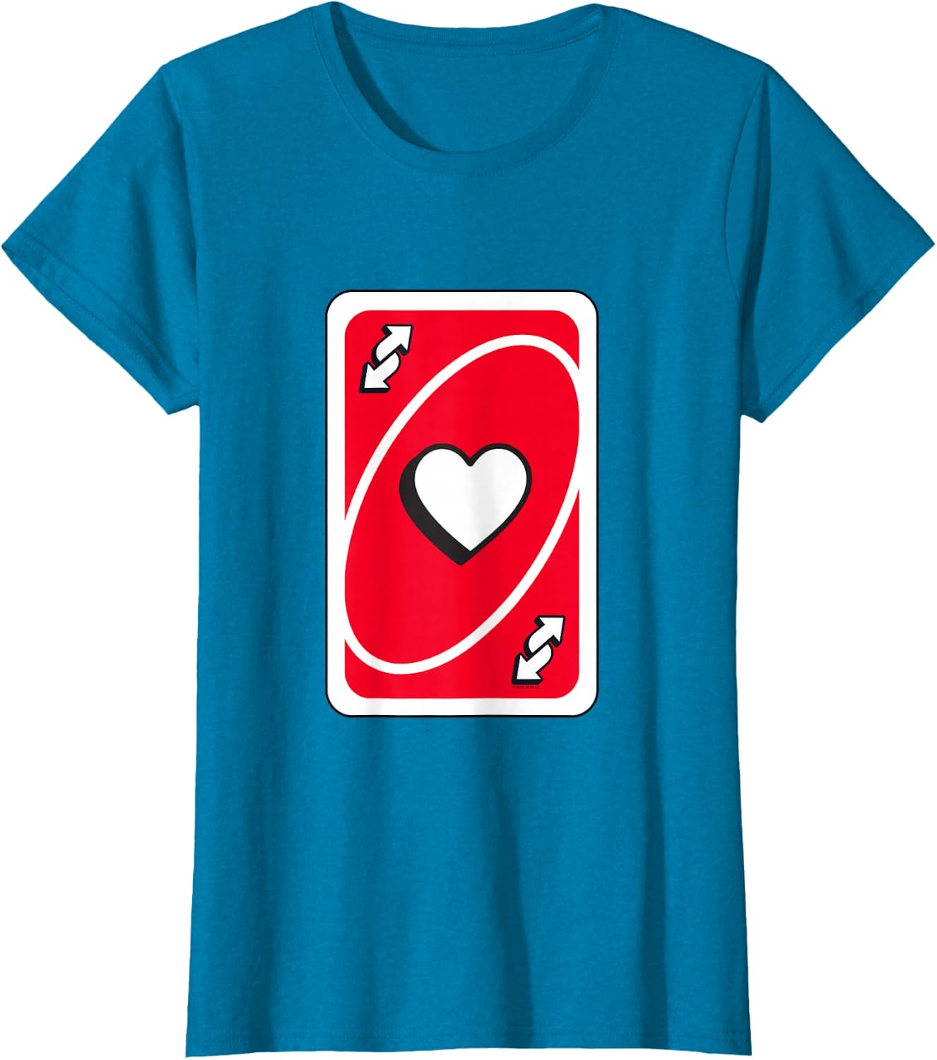 image:imageUNO Valentines Day Red Reverse Card TShirtSapphire Blue