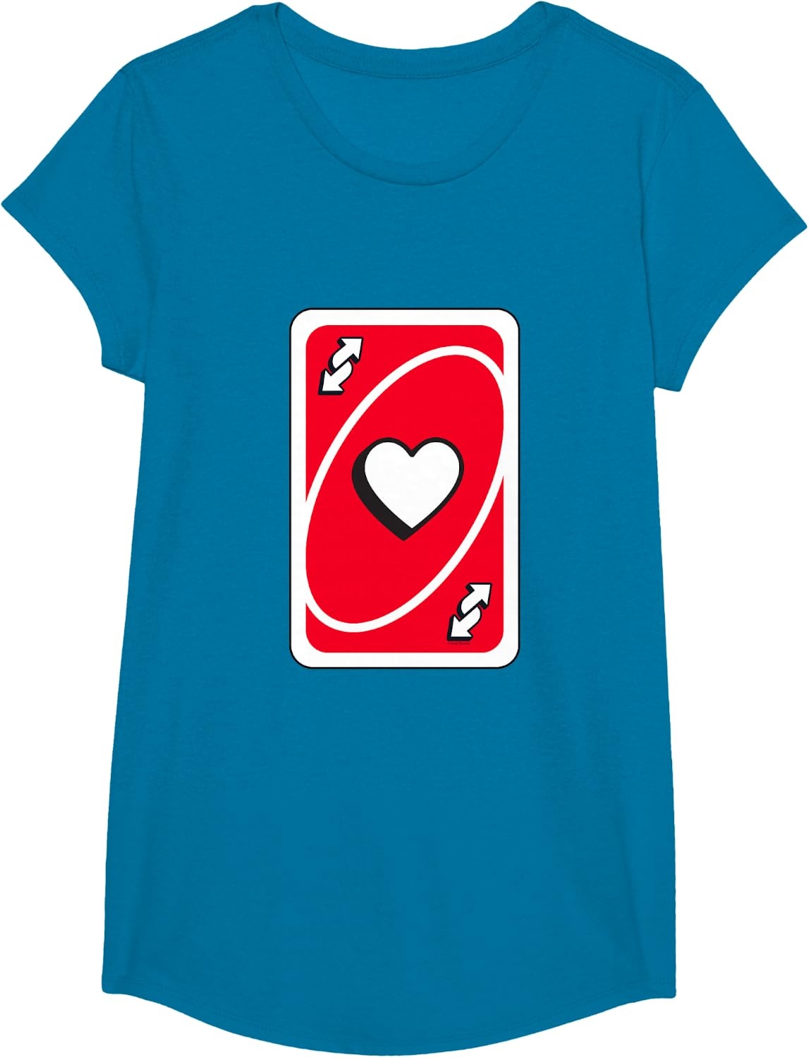 image:imageUNO Valentines Day Red Reverse Card TShirtSapphire Blue