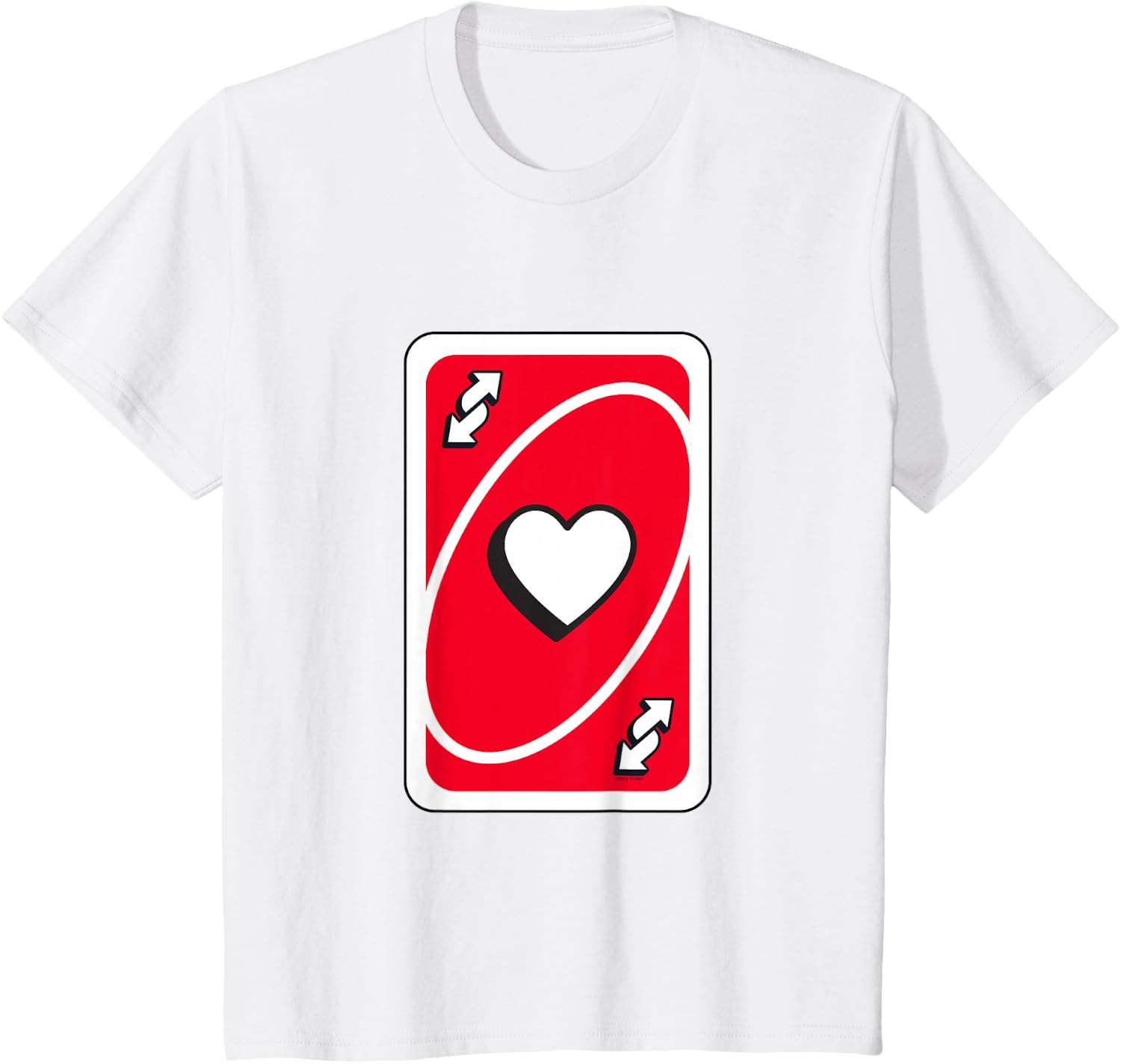 image:imageUNO Valentines Day Red Reverse Card TShirtWhite