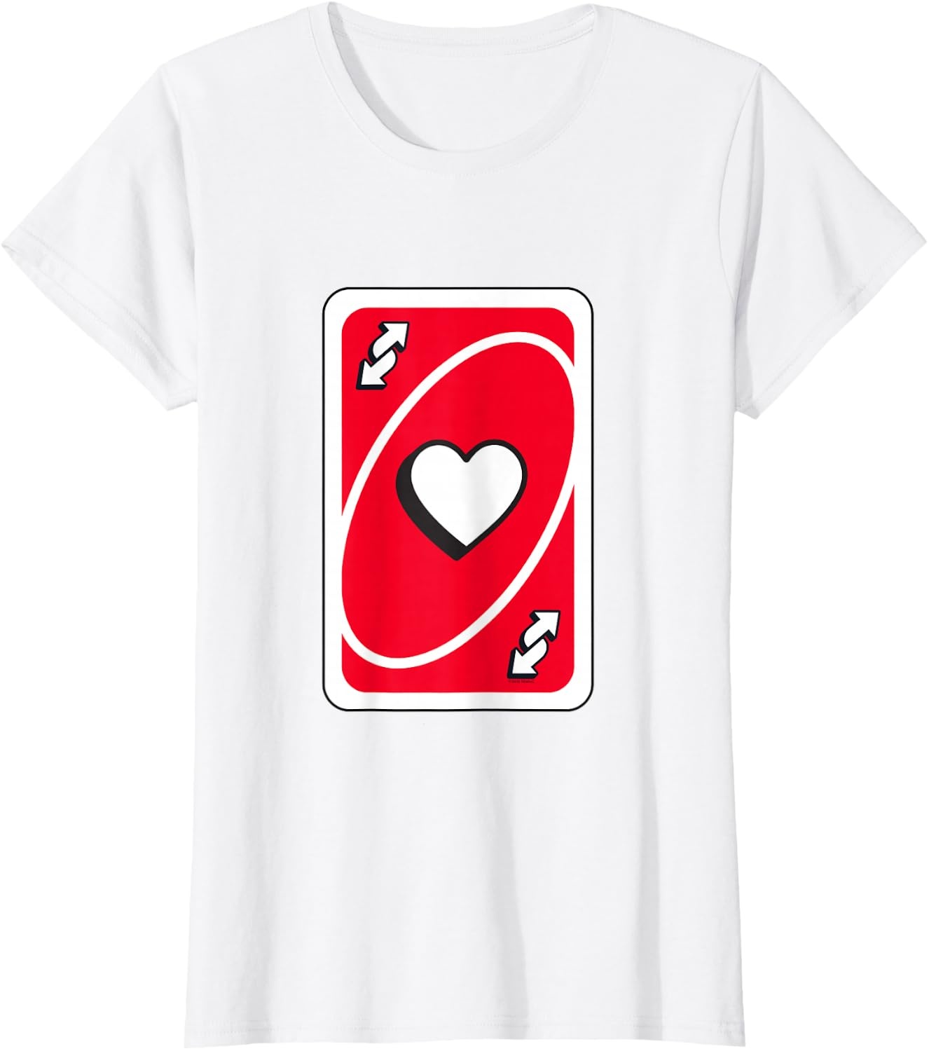 image:imageUNO Valentines Day Red Reverse Card TShirtWhite