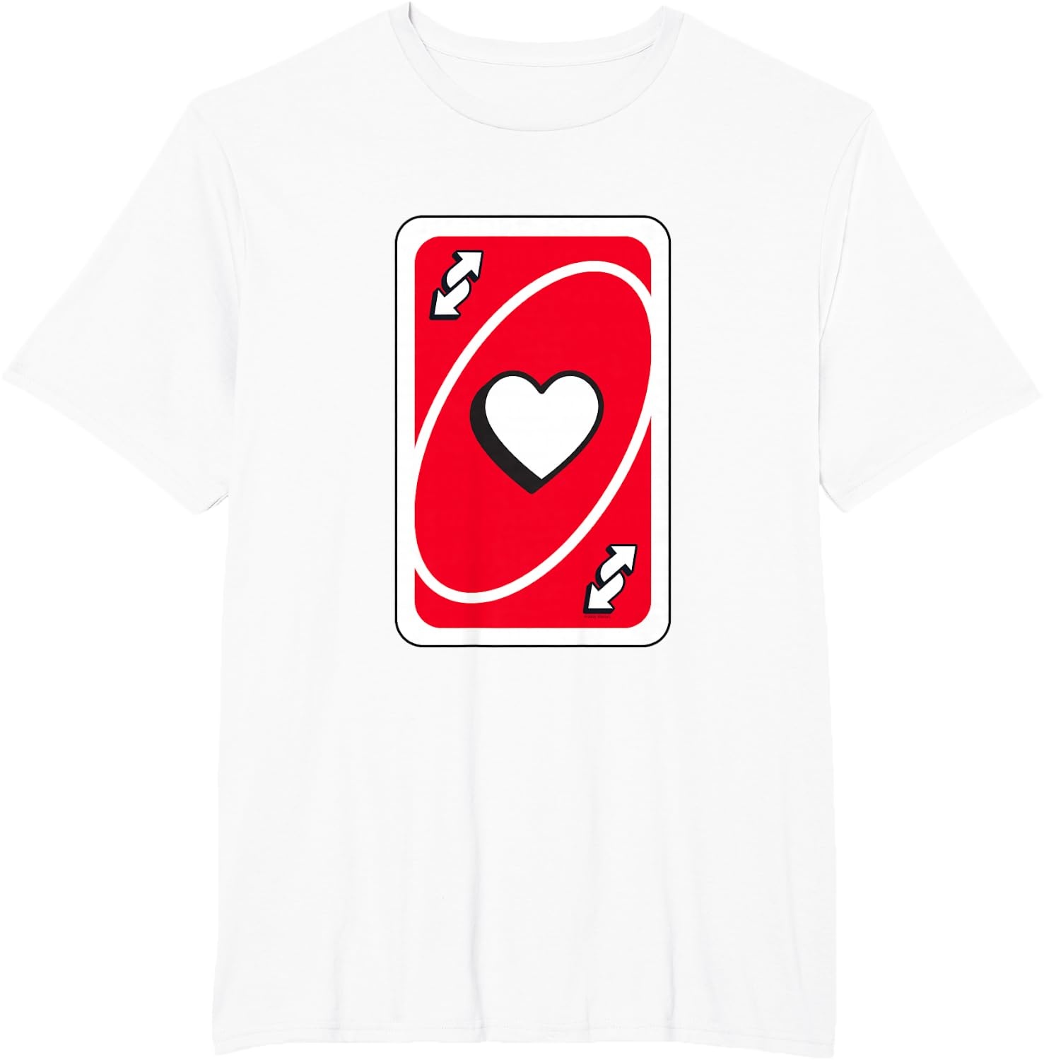 image:imageUNO Valentines Day Red Reverse Card TShirtWhite