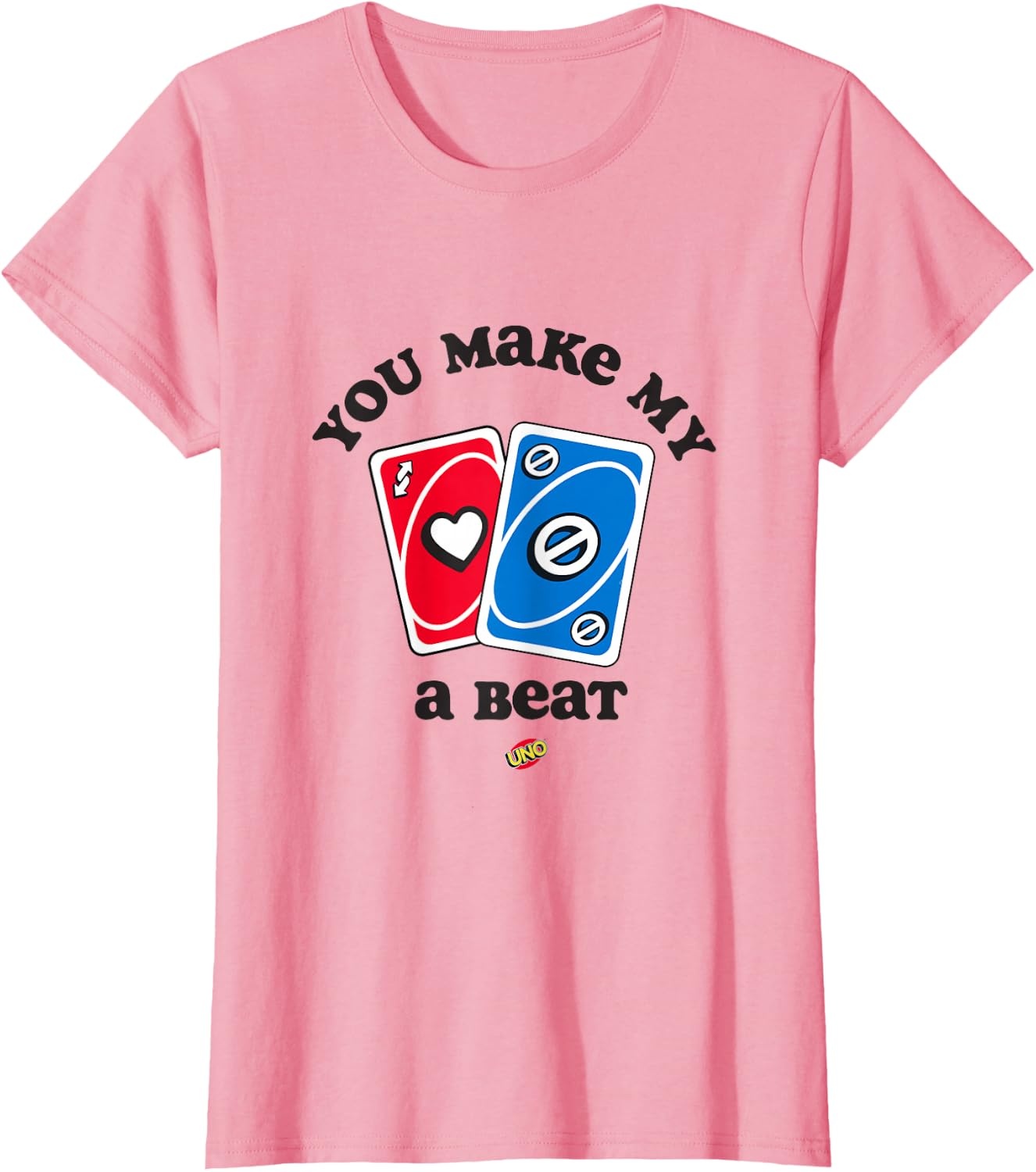 image:imageUNO Valentines Day You Make My Heart Skip a Beat TShirtPink