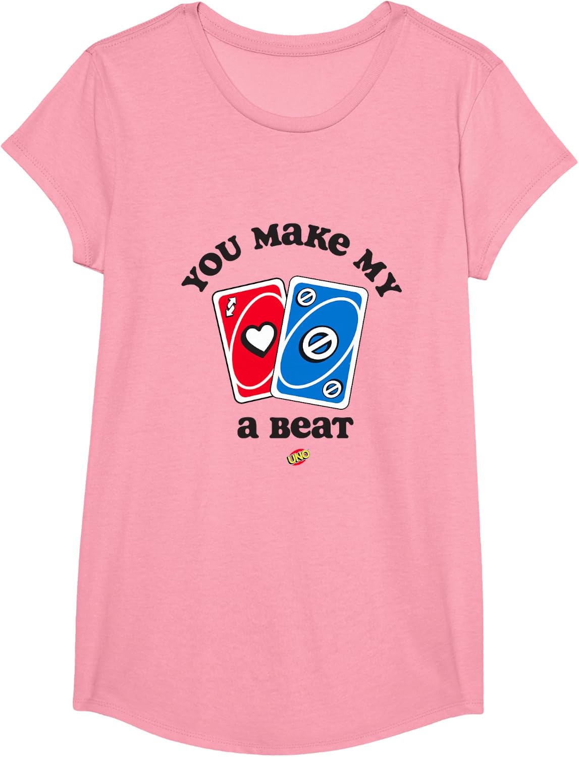 image:imageUNO Valentines Day You Make My Heart Skip a Beat TShirtPink