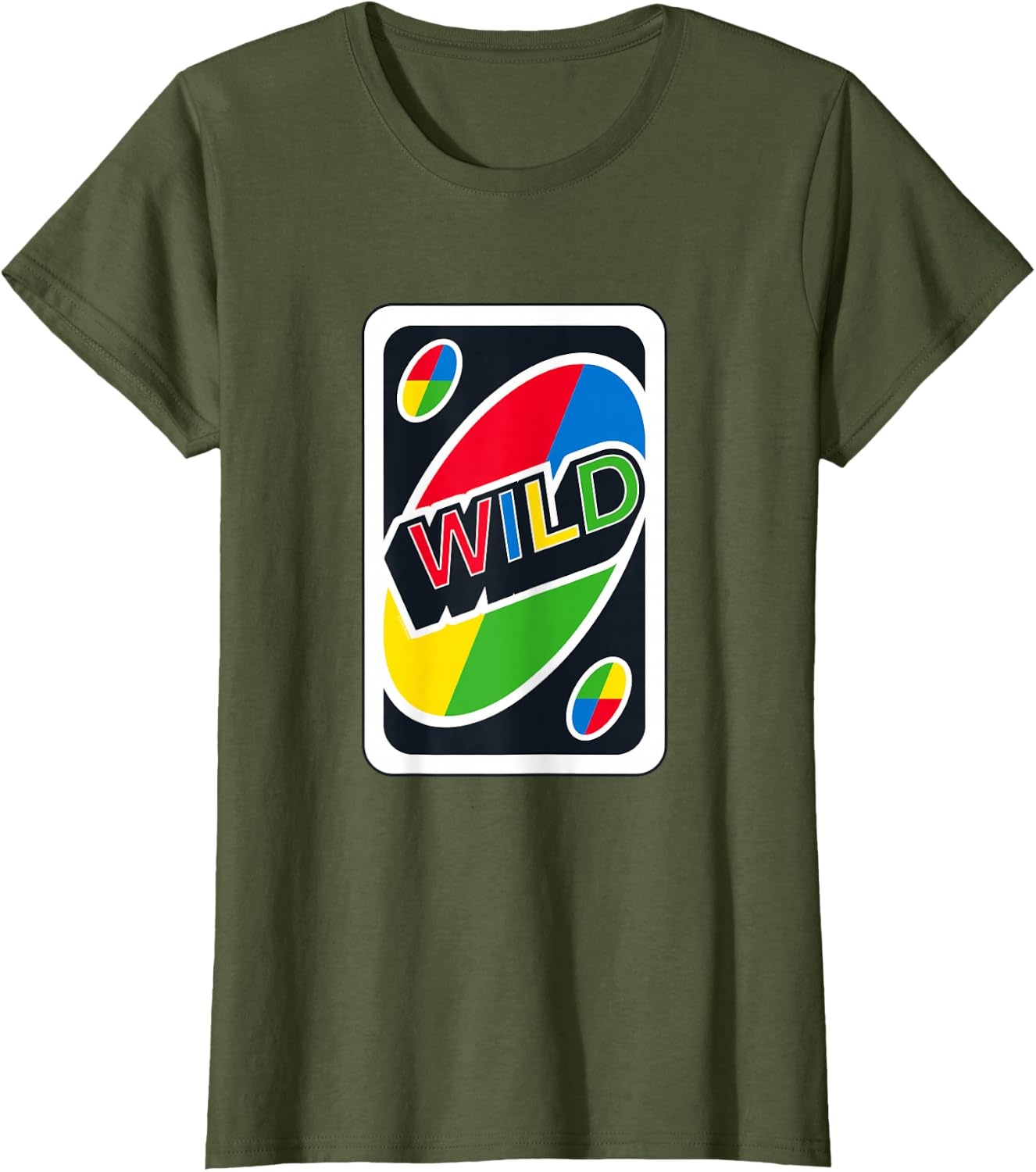 image:imageUNO Wild Card TShirtOlive Green