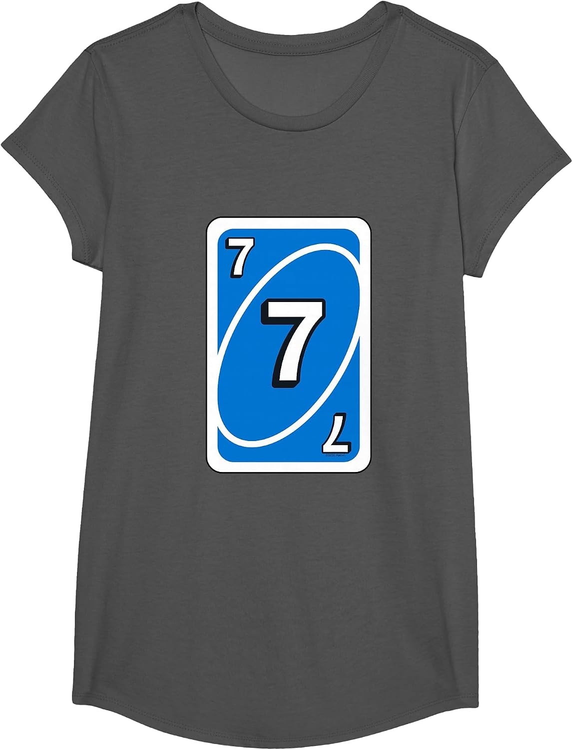 image:imageUNO Halloween Blue 7 Card TShirtAsphalt Grey