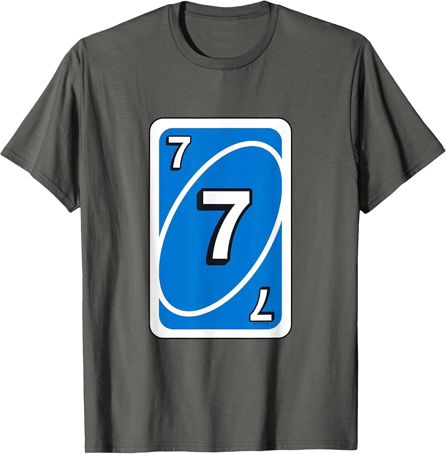 image:imageUNO Halloween Blue 7 Card TShirtAsphalt Grey