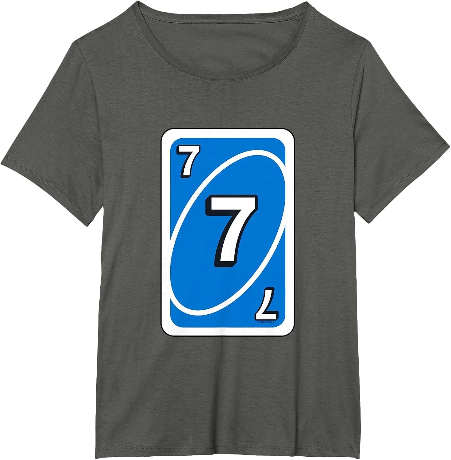 image:imageUNO Halloween Blue 7 Card TShirtAsphalt Grey