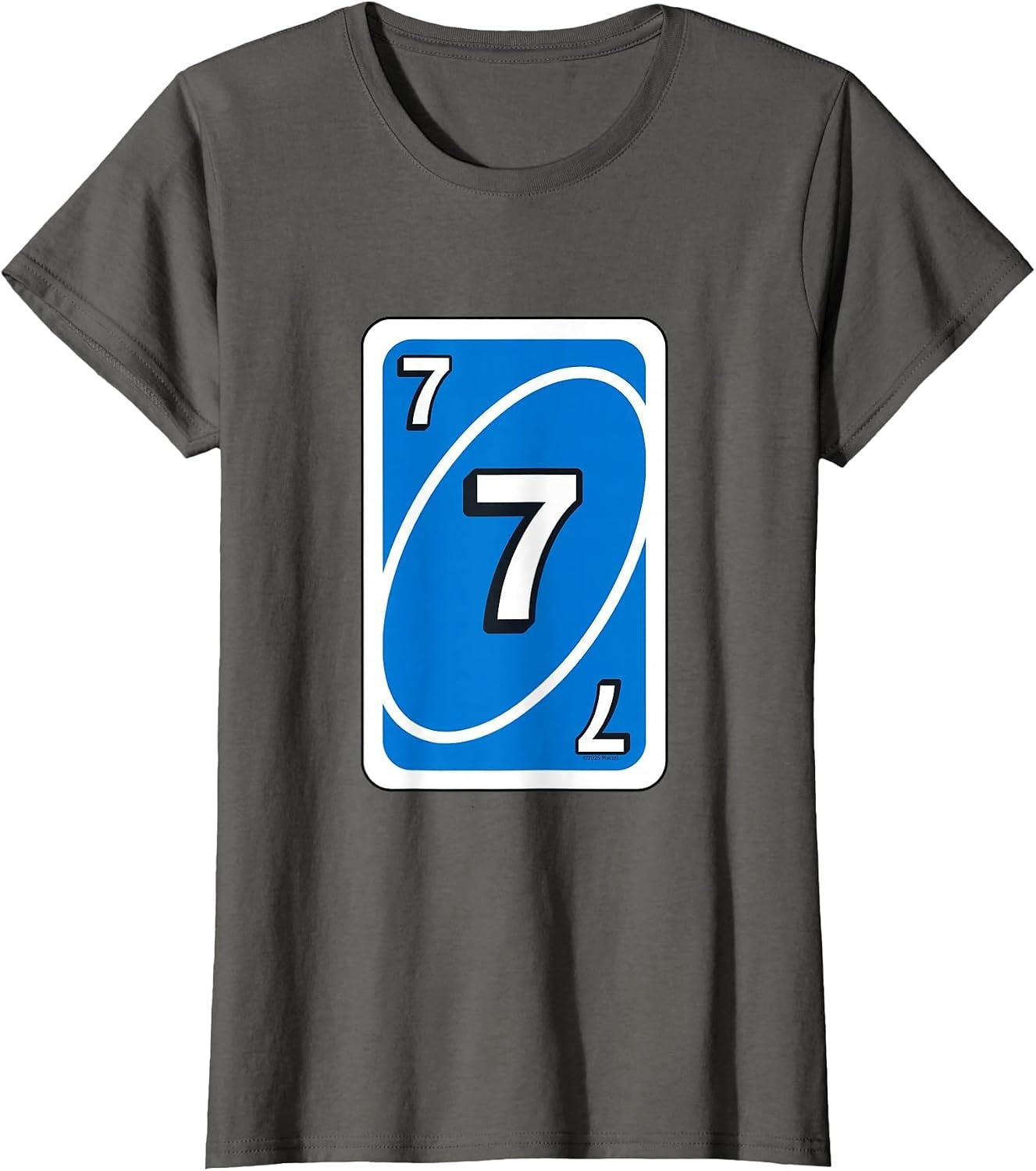 image:imageUNO Halloween Blue 7 Card TShirtAsphalt Grey