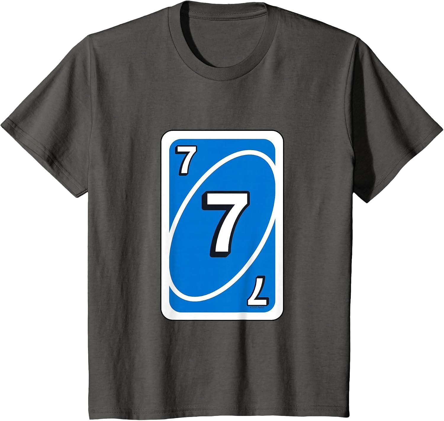 image:imageUNO Halloween Blue 7 Card TShirtAsphalt Grey