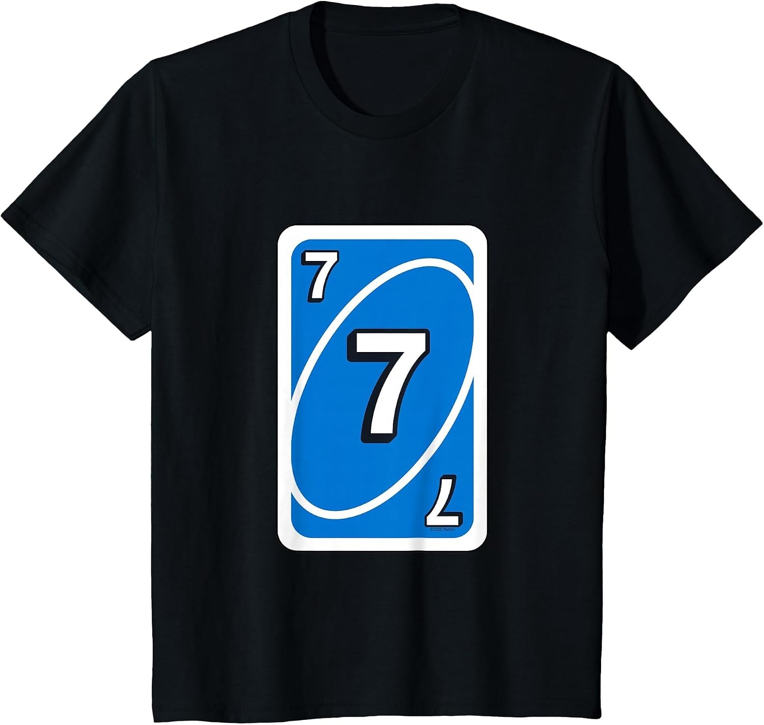 image:imageUNO Halloween Blue 7 Card TShirtBlack