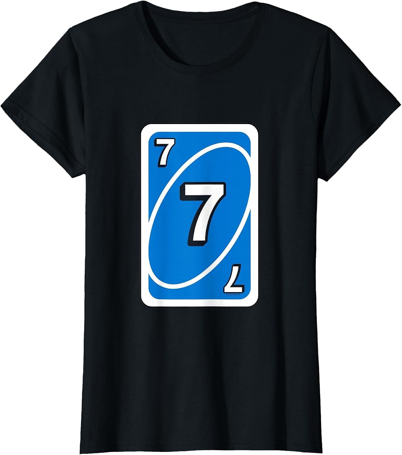 image:imageUNO Halloween Blue 7 Card TShirtBlack