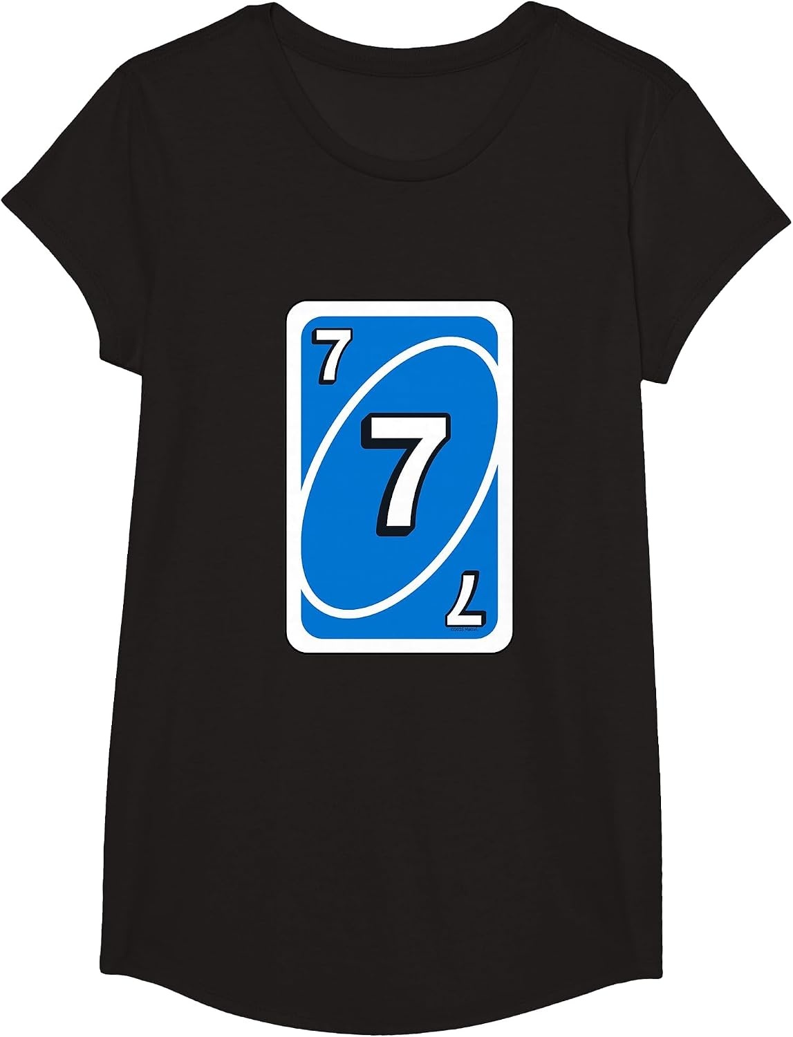 image:imageUNO Halloween Blue 7 Card TShirtBlack