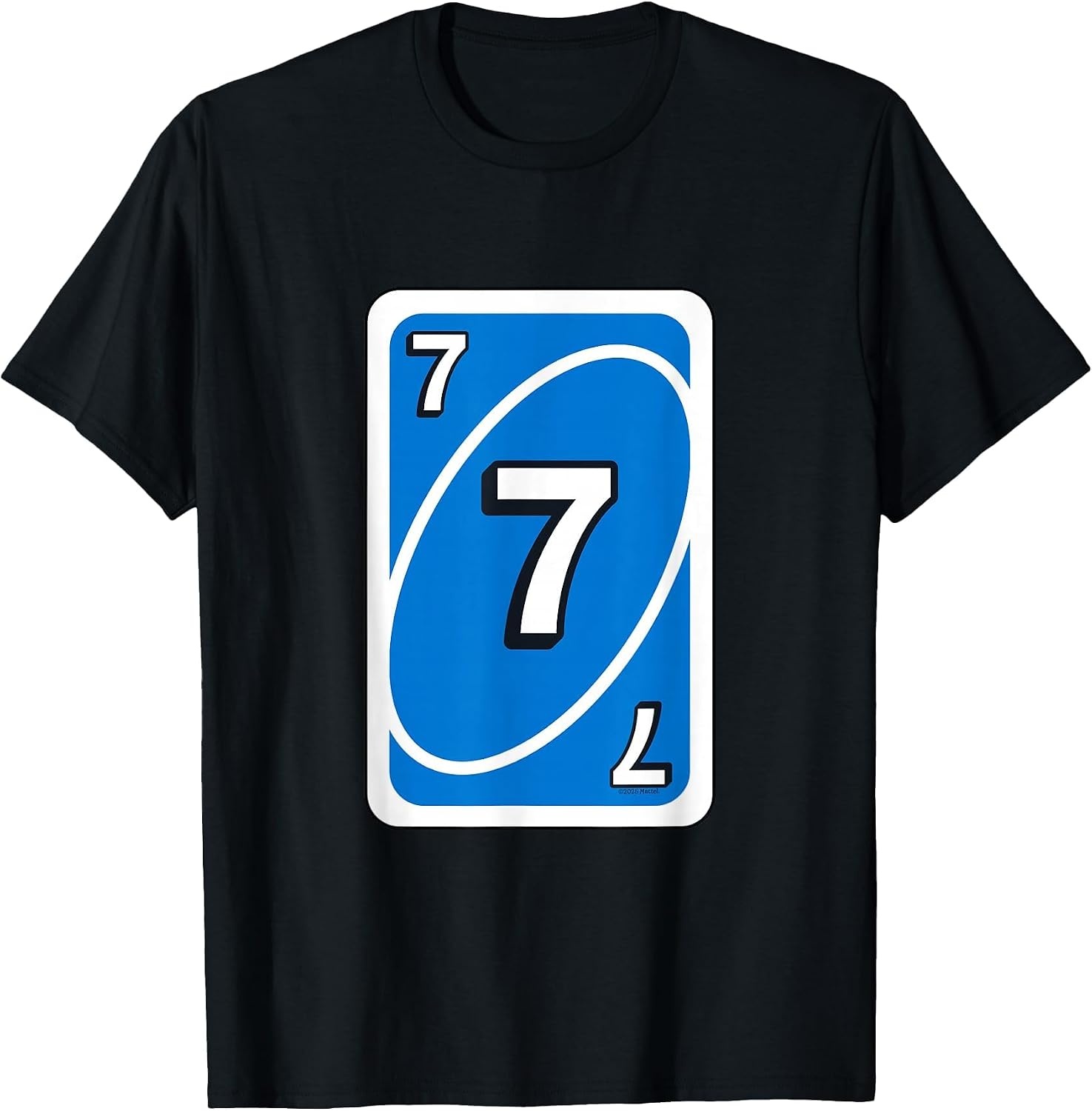 image:imageUNO Halloween Blue 7 Card TShirtBlack