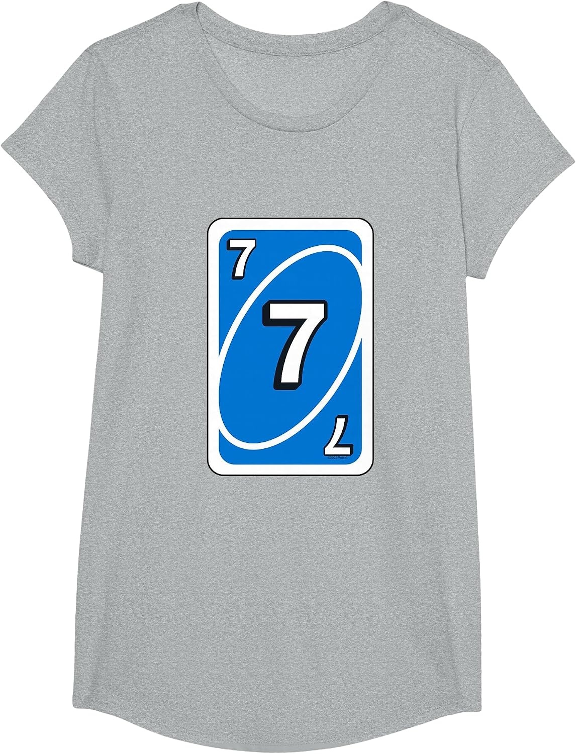 image:imageUNO Halloween Blue 7 Card TShirtHeather Grey