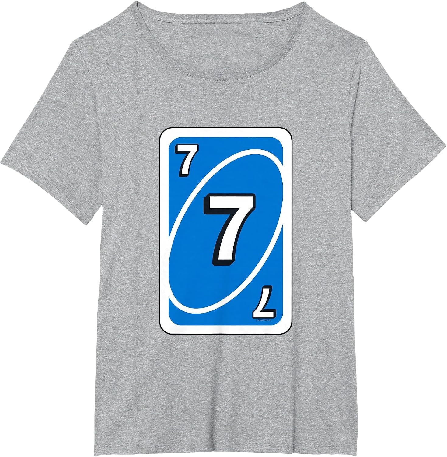 image:imageUNO Halloween Blue 7 Card TShirtHeather Grey