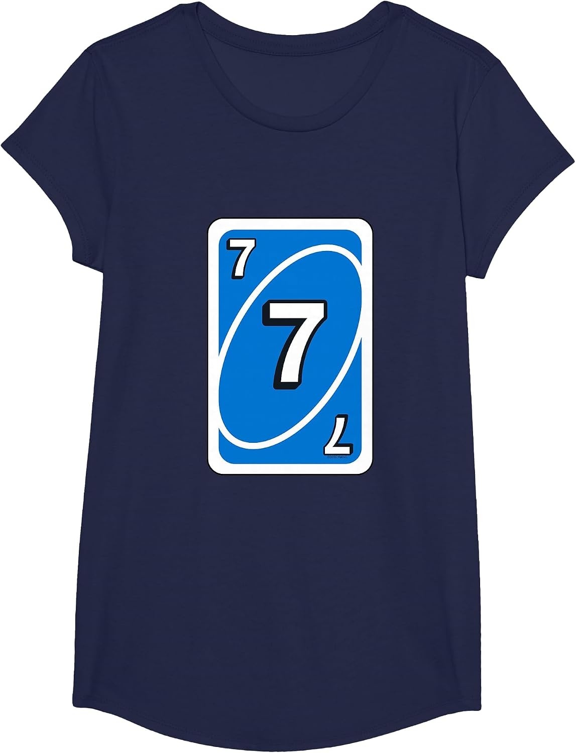 image:imageUNO Halloween Blue 7 Card TShirtNavy Blue
