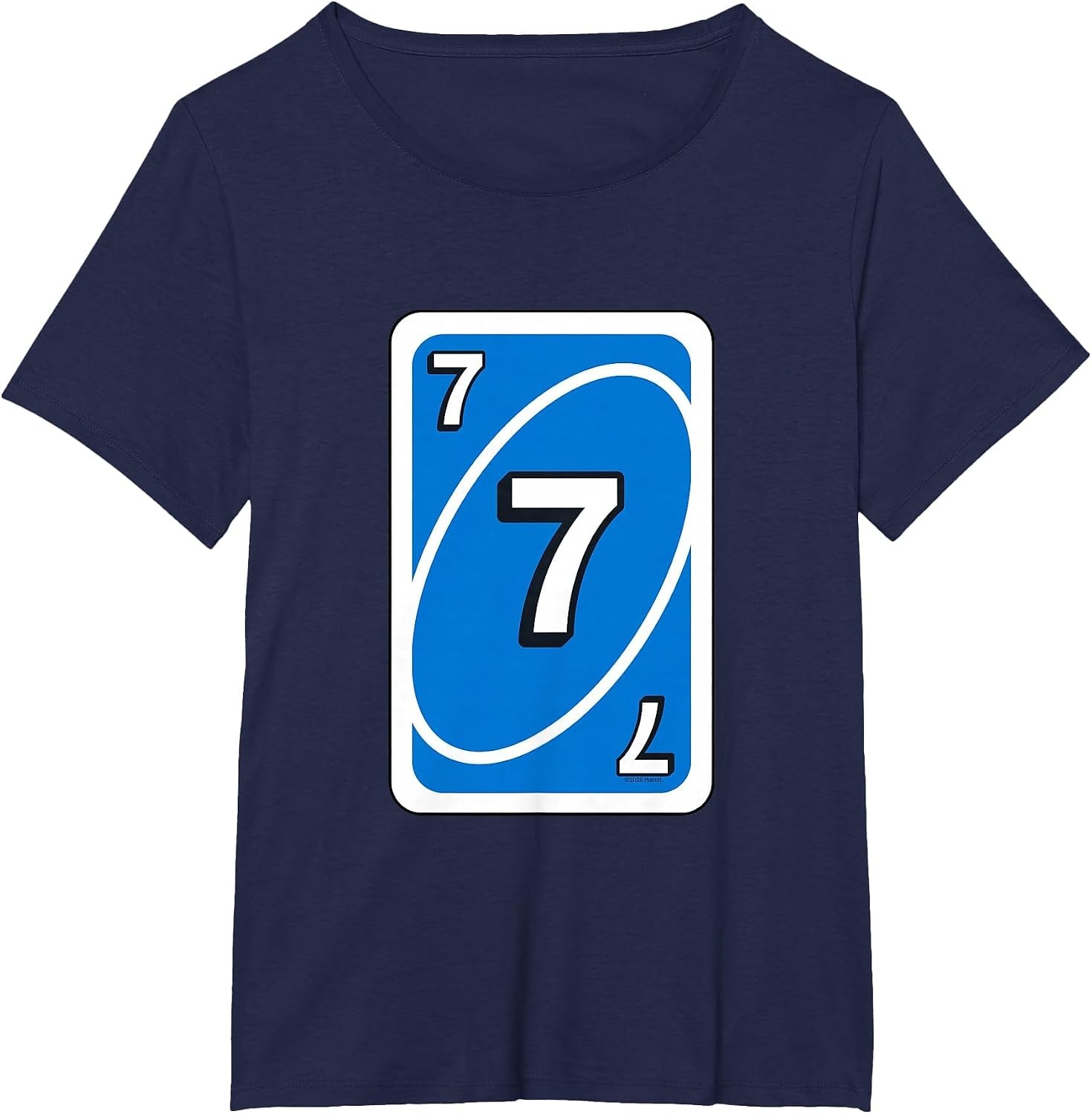 image:imageUNO Halloween Blue 7 Card TShirtNavy Blue