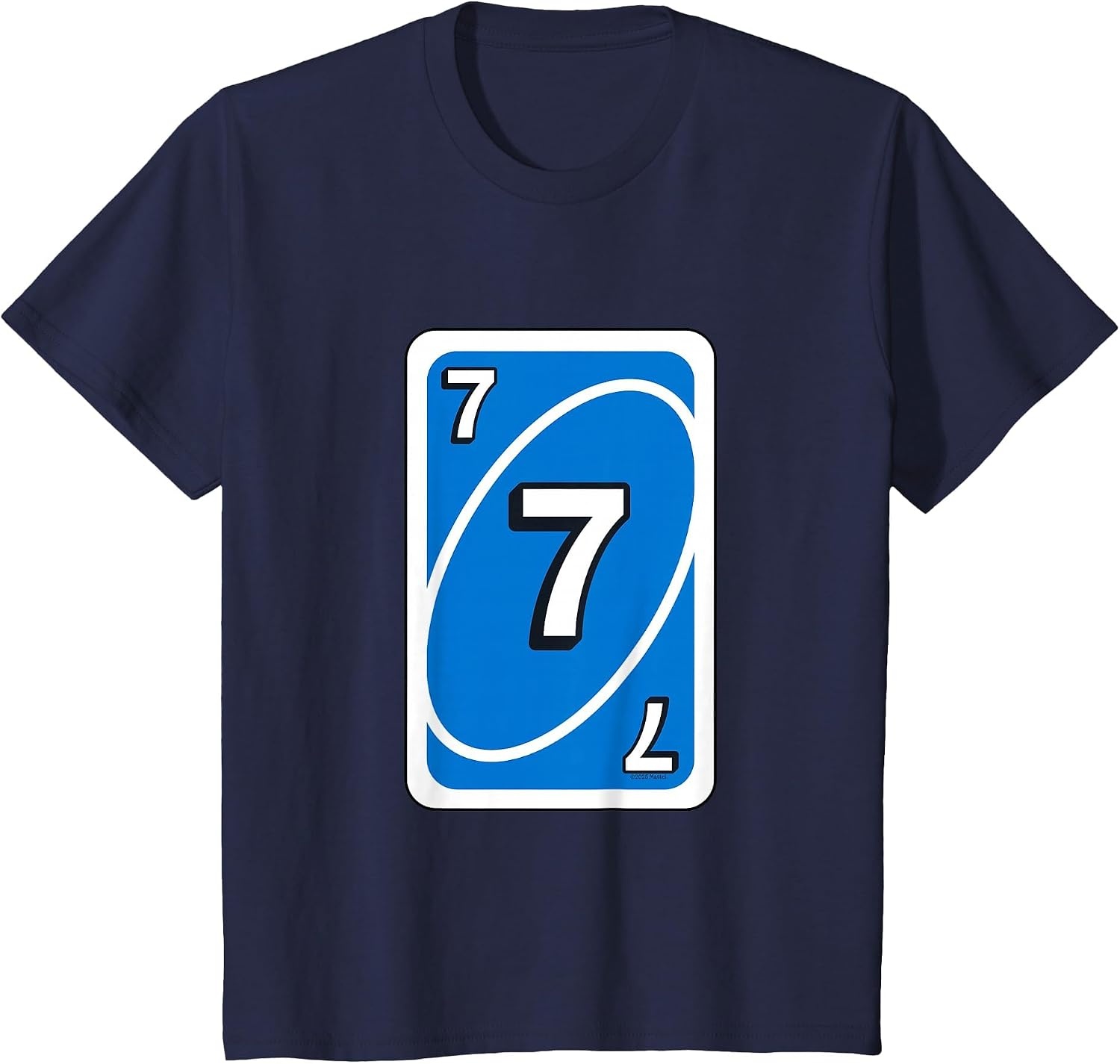 image:imageUNO Halloween Blue 7 Card TShirtNavy Blue
