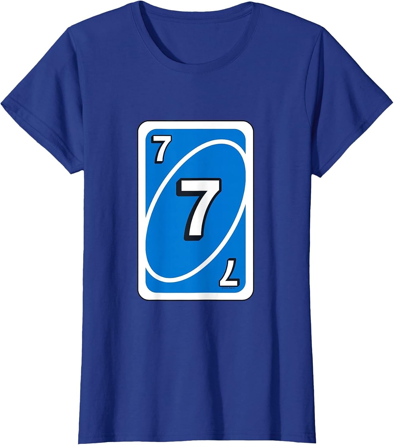 image:imageUNO Halloween Blue 7 Card TShirtRoyal Blue