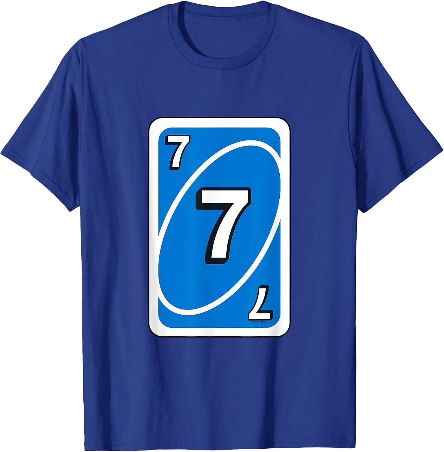 image:imageUNO Halloween Blue 7 Card TShirtRoyal Blue
