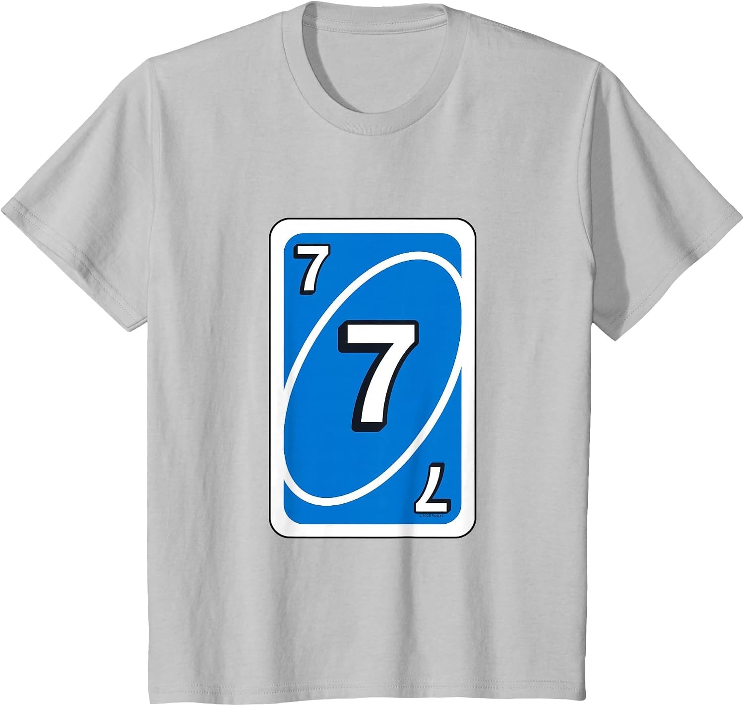 image:imageUNO Halloween Blue 7 Card TShirtSilver Grey