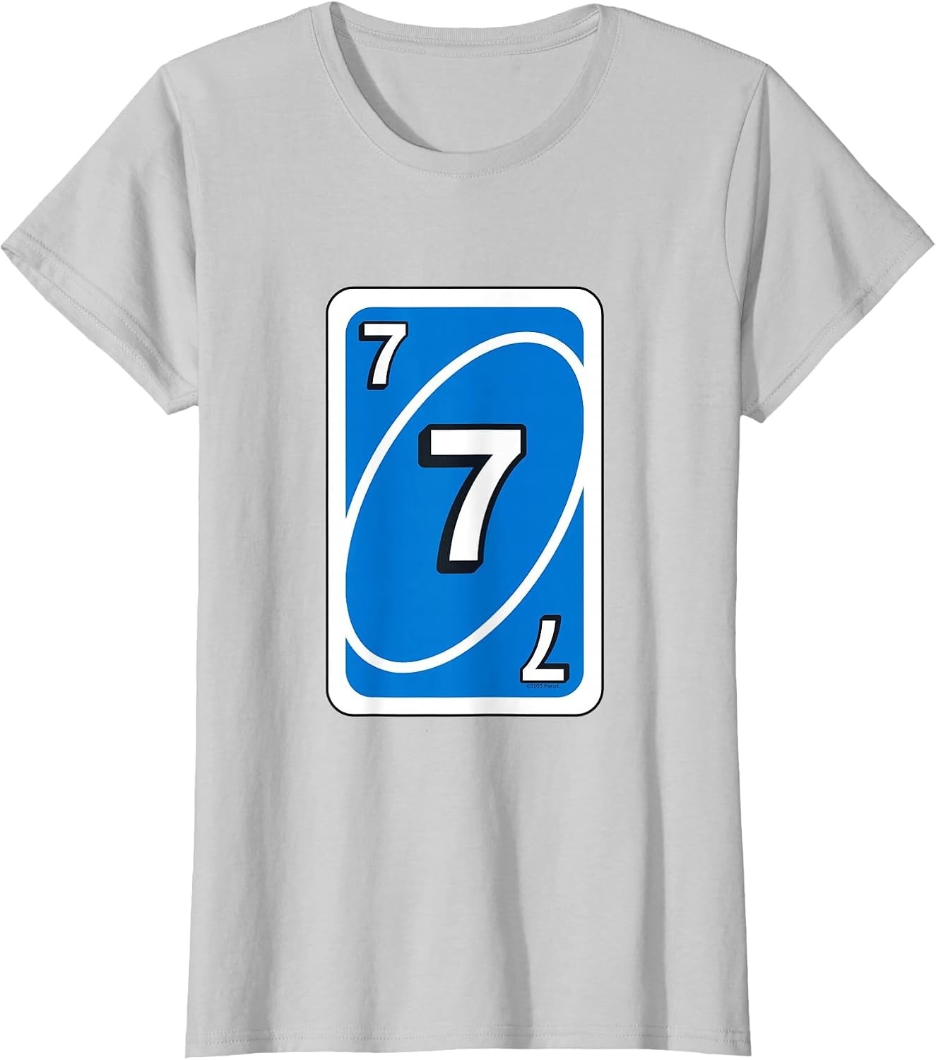 image:imageUNO Halloween Blue 7 Card TShirtSilver Grey