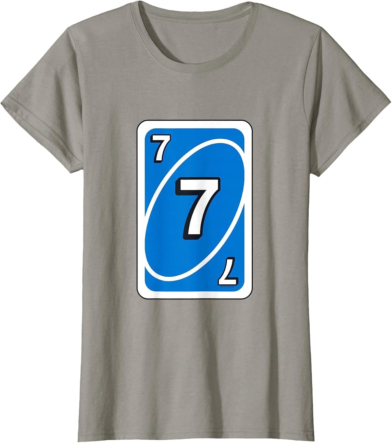 image:imageUNO Halloween Blue 7 Card TShirtSlate Grey