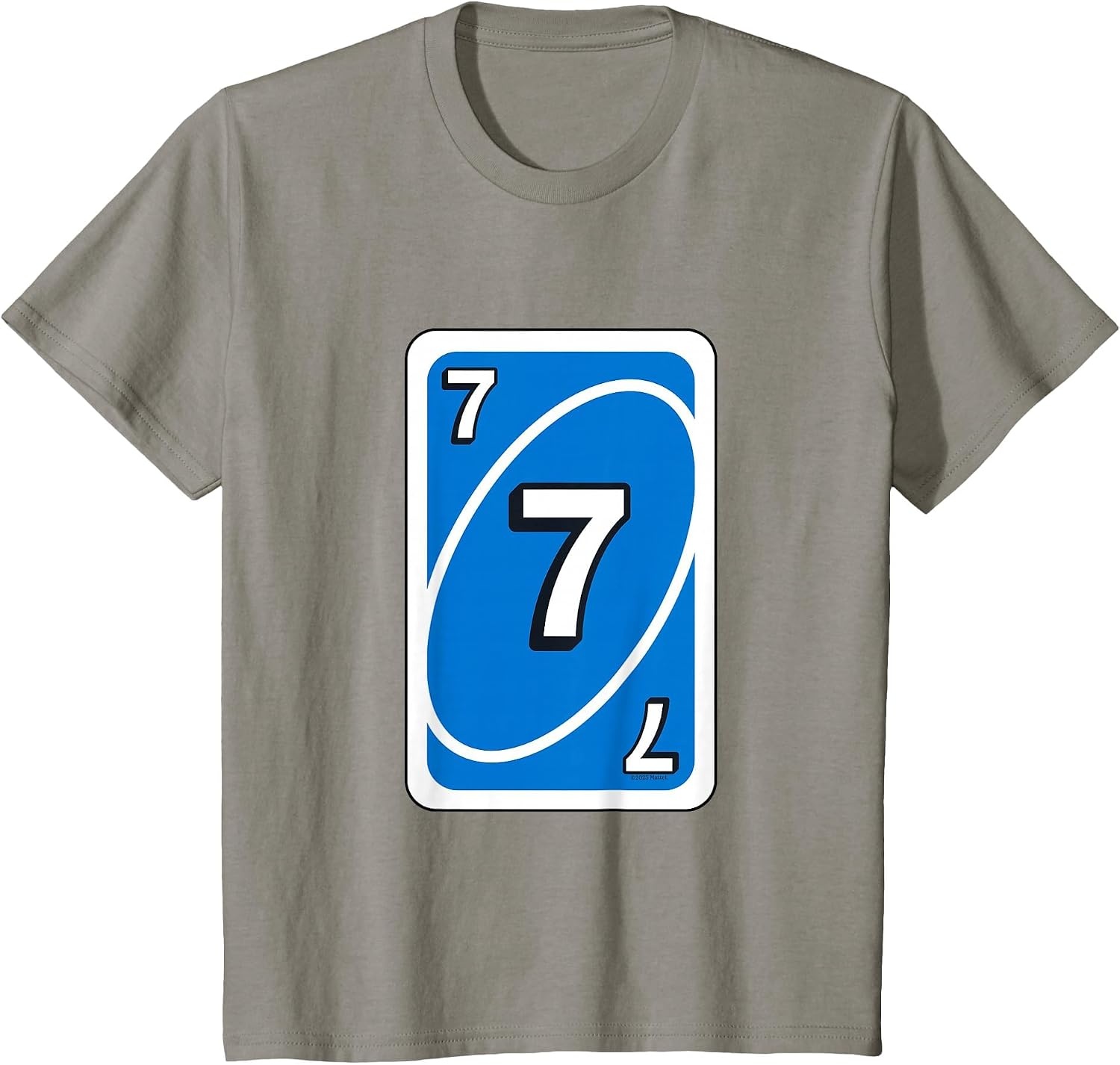 image:imageUNO Halloween Blue 7 Card TShirtSlate Grey