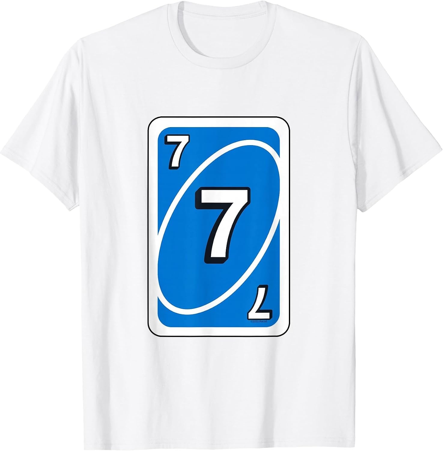 image:imageUNO Halloween Blue 7 Card TShirtWhite
