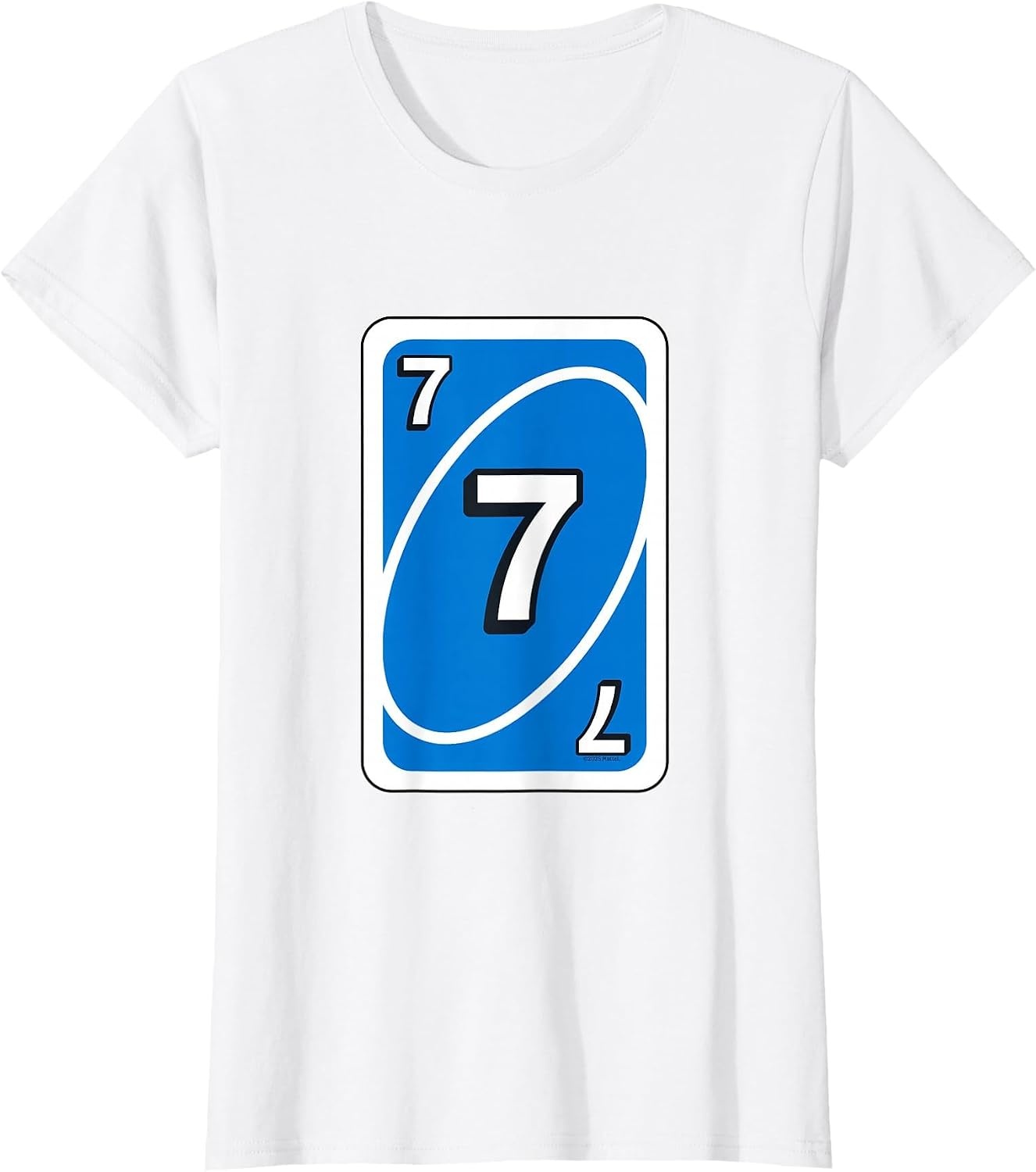 image:imageUNO Halloween Blue 7 Card TShirtWhite