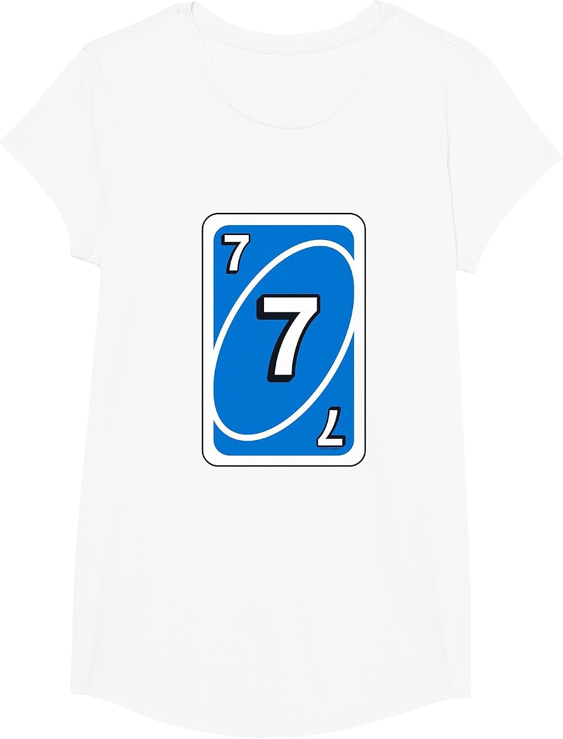 image:imageUNO Halloween Blue 7 Card TShirtWhite