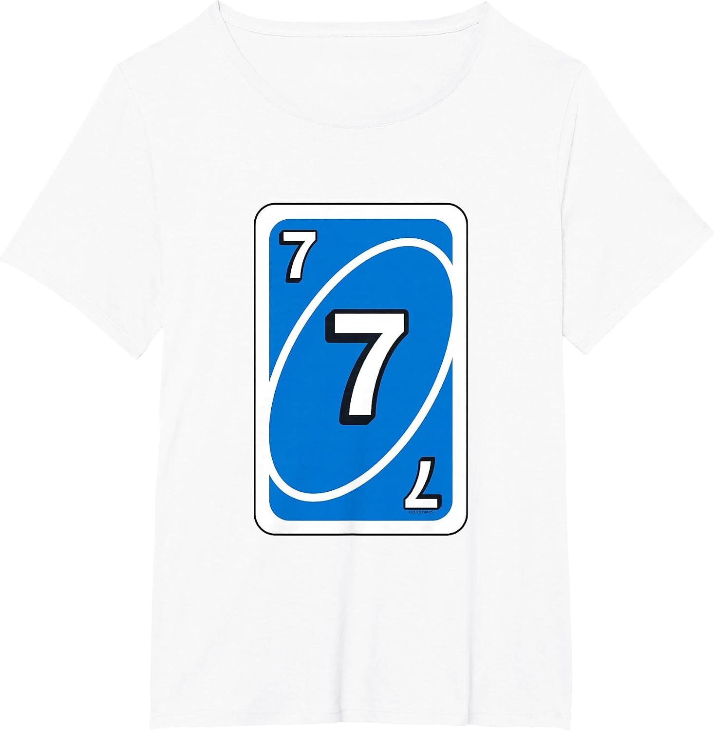 image:imageUNO Halloween Blue 7 Card TShirtWhite