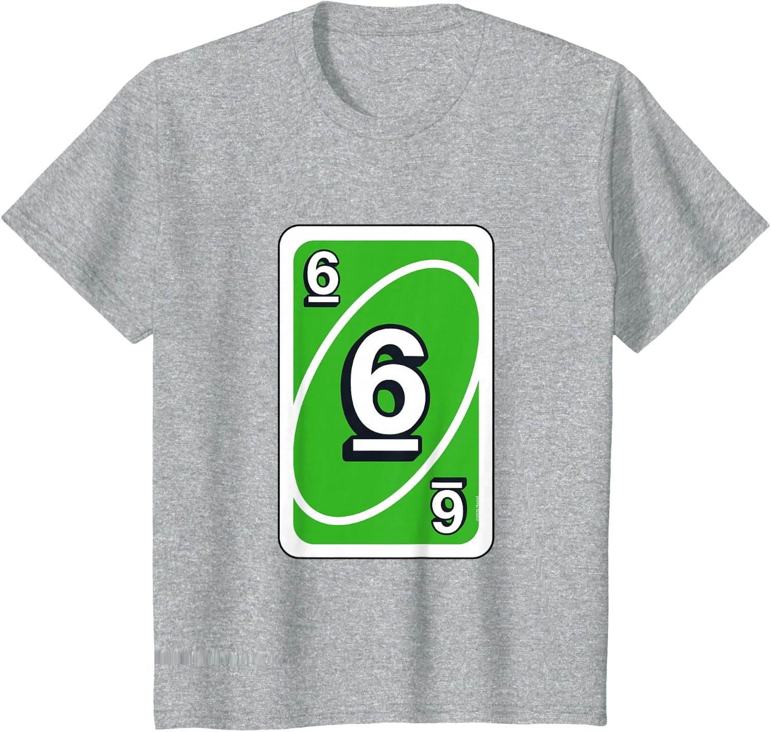 image:imageUNO Halloween Green 6 Card TShirtHeather Grey