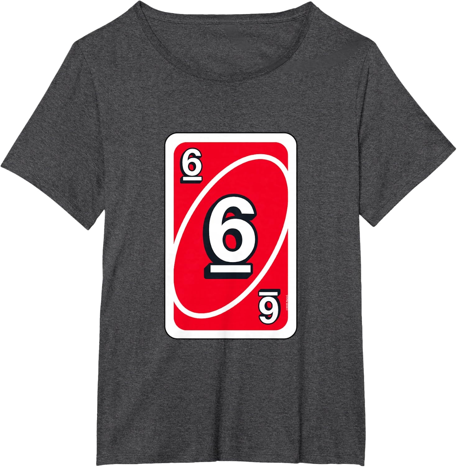 image:imageUNO Halloween Red 6 Card TShirtDark Heather Grey