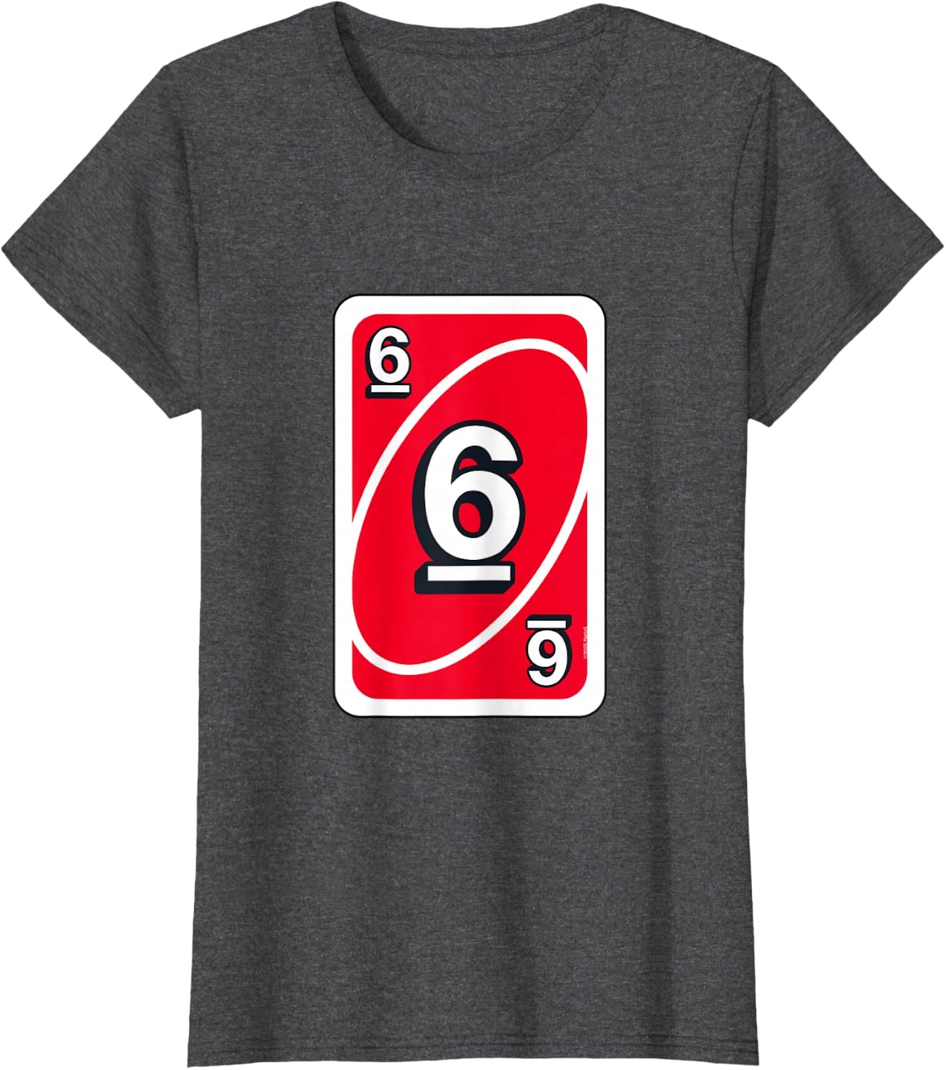 image:imageUNO Halloween Red 6 Card TShirtDark Heather Grey