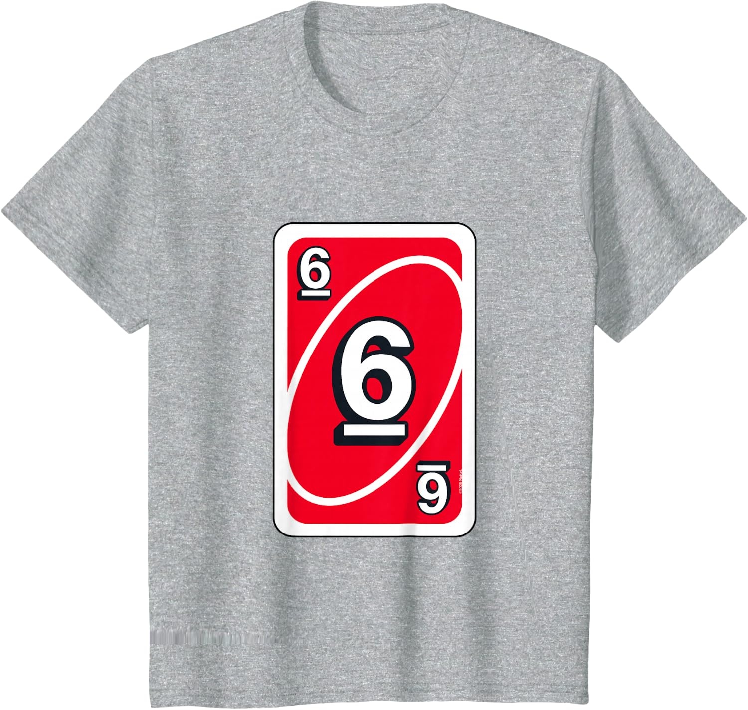 image:imageUNO Halloween Red 6 Card TShirtHeather Grey