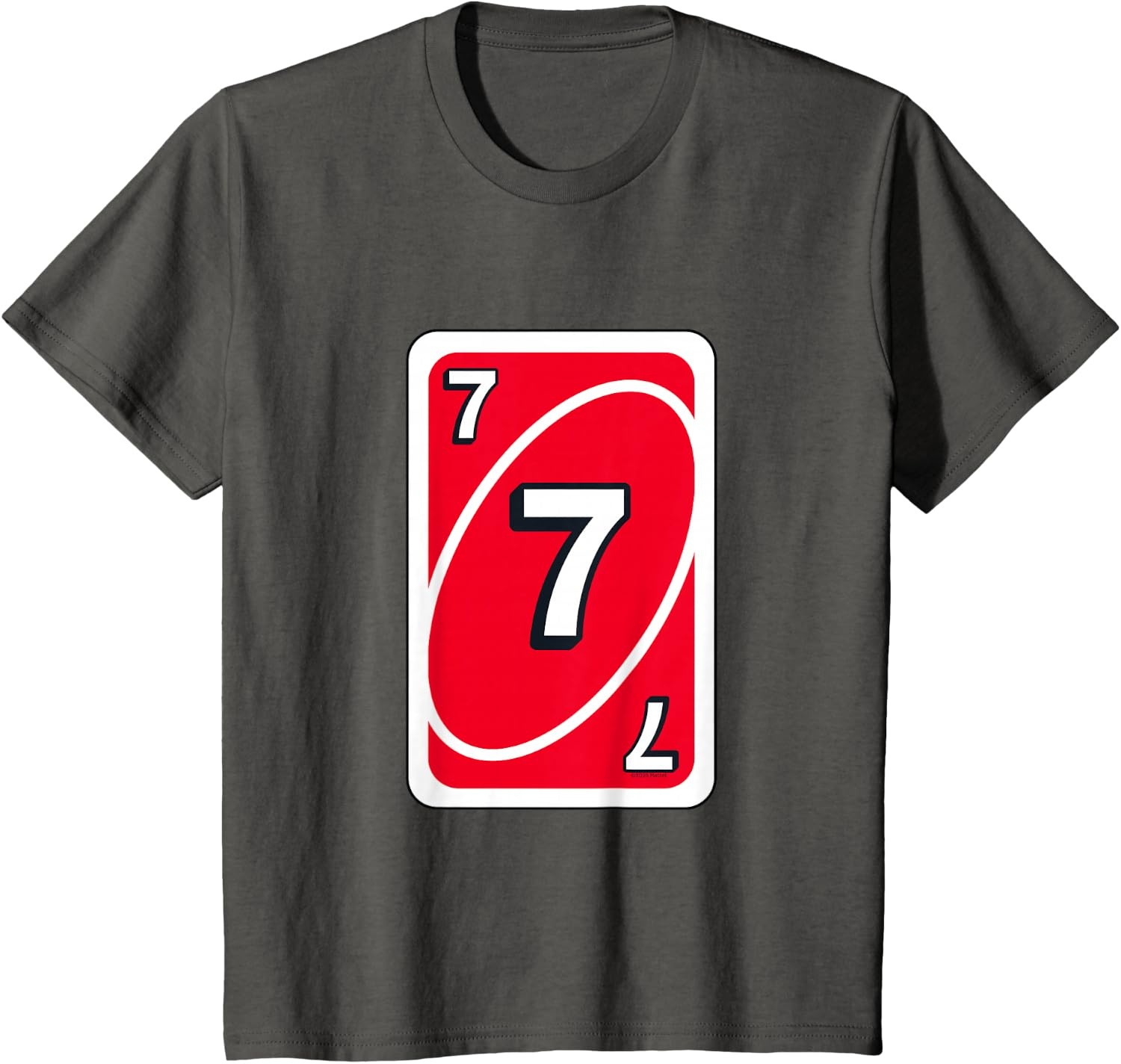image:imageUNO Halloween Red 7 Card TShirtAsphalt Grey