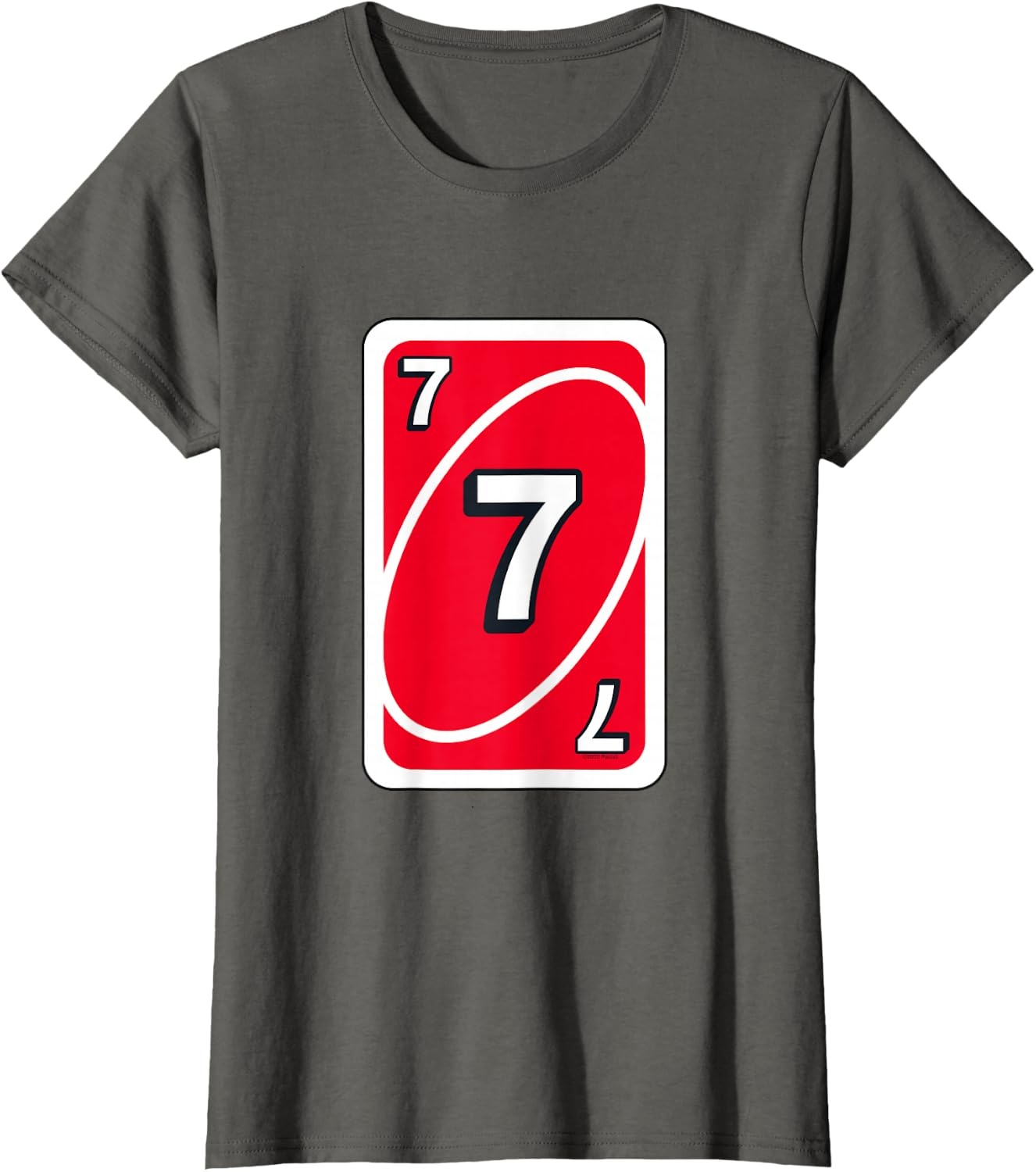 image:imageUNO Halloween Red 7 Card TShirtAsphalt Grey