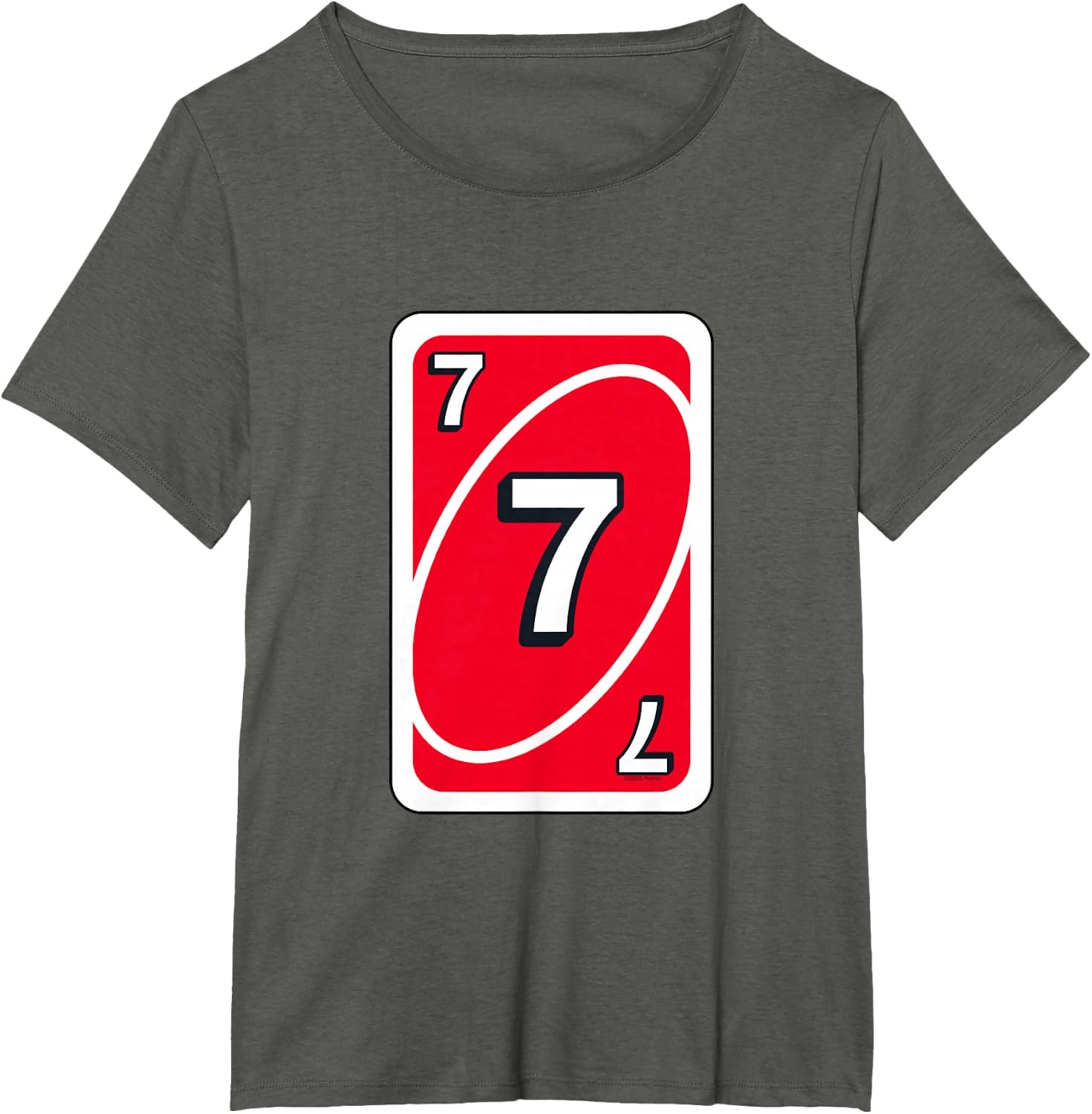 image:imageUNO Halloween Red 7 Card TShirtAsphalt Grey