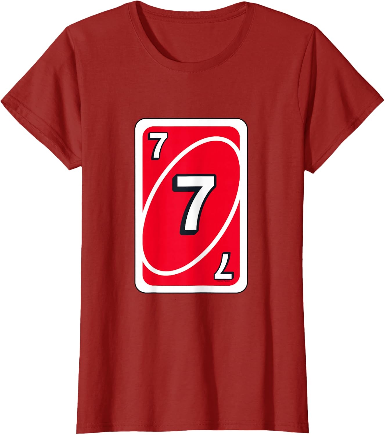 image:imageUNO Halloween Red 7 Card TShirtCranberry Red